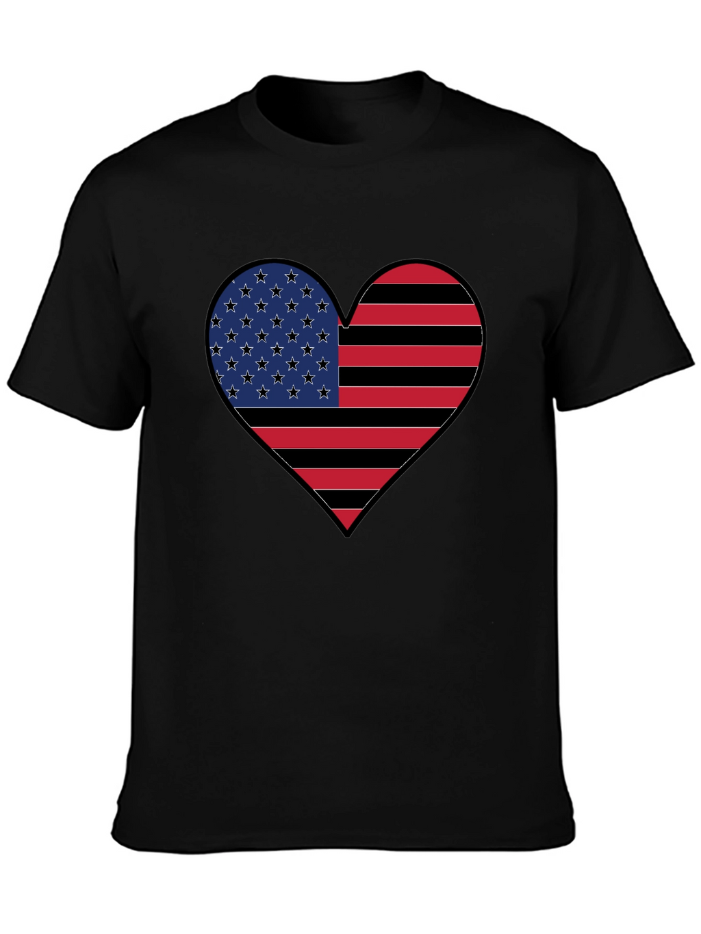 American Flag Heart T-Shirt