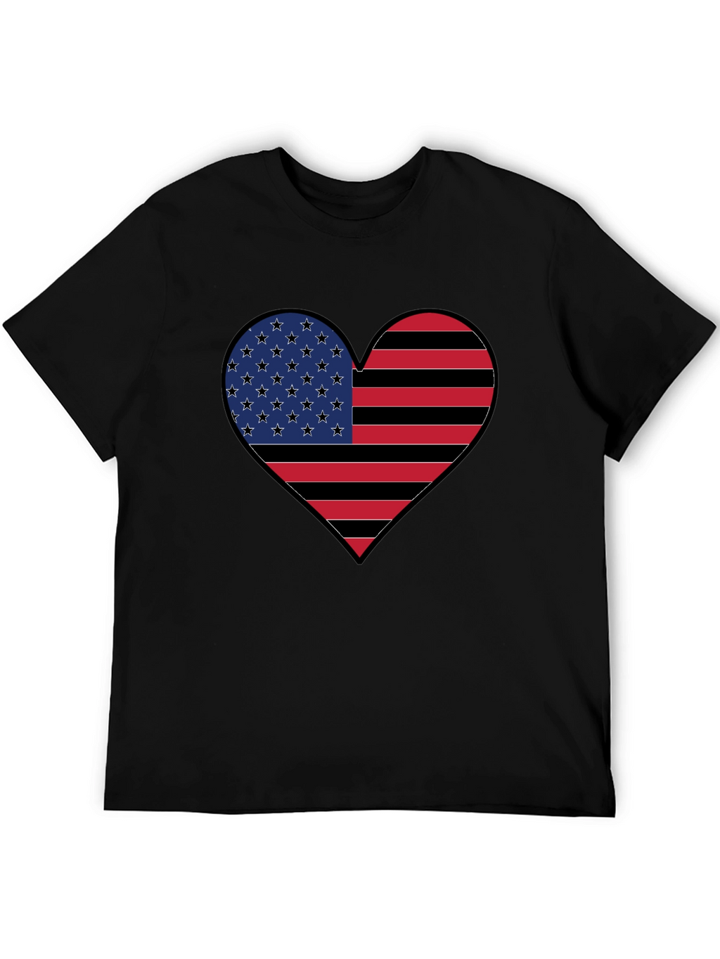 American Flag Heart T-Shirt