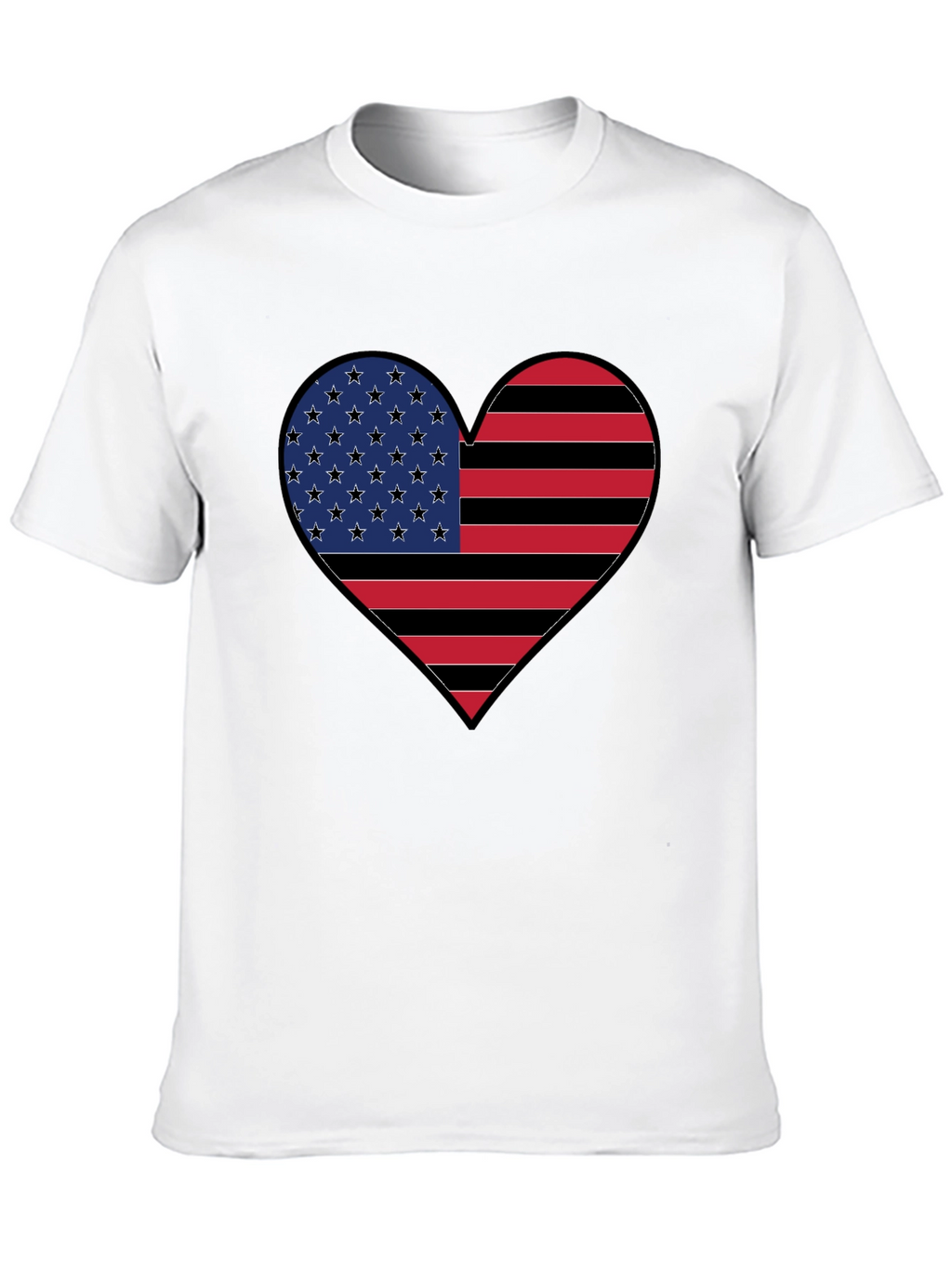 American Flag Heart T-Shirt