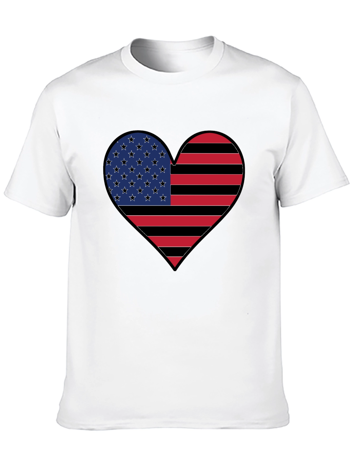 American Flag Heart T-Shirt