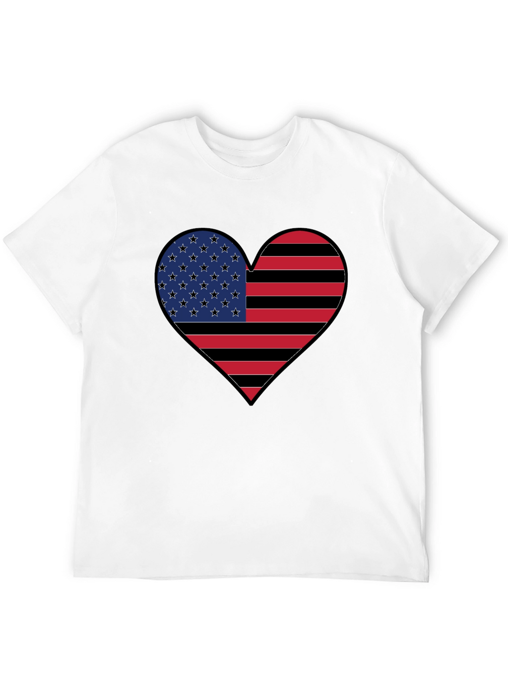 American Flag Heart T-Shirt
