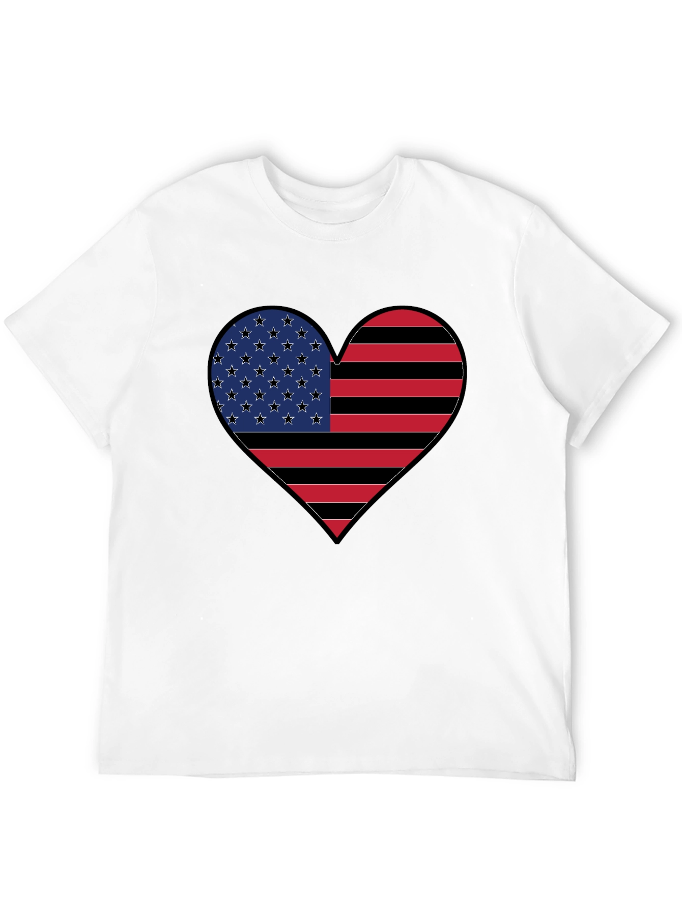American Flag Heart T-Shirt