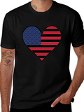 American Flag Heart T-Shirt