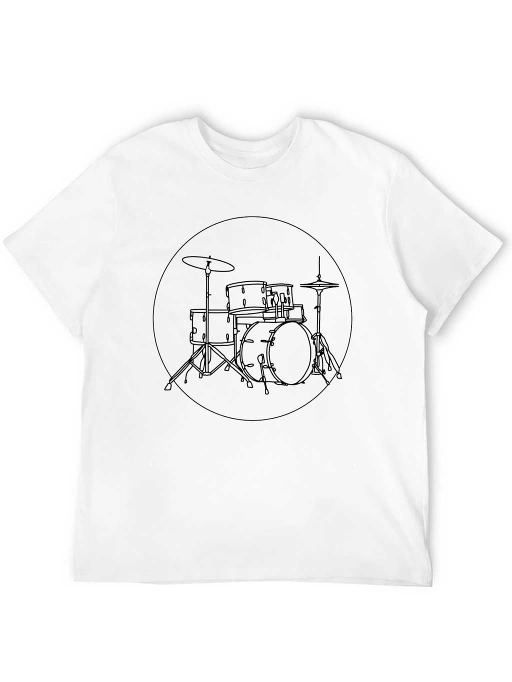 Drum Kit Graphic Tee - Black Unisex Shirt