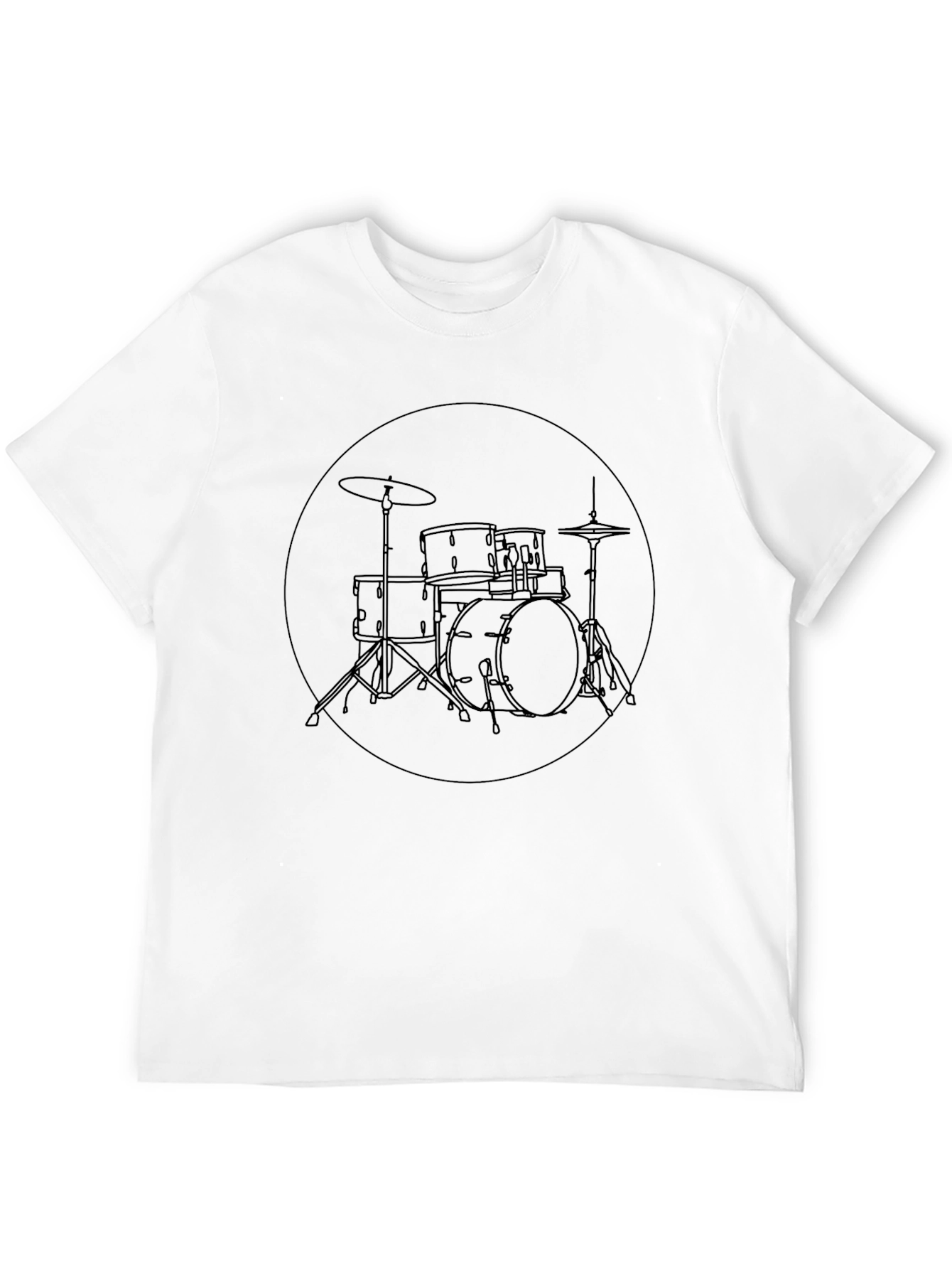 Drum Kit Graphic Tee - Black Unisex Shirt