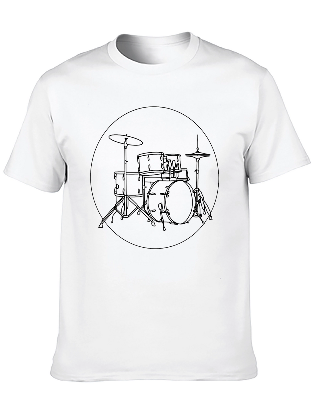 Drum Kit Graphic Tee - Black Unisex Shirt