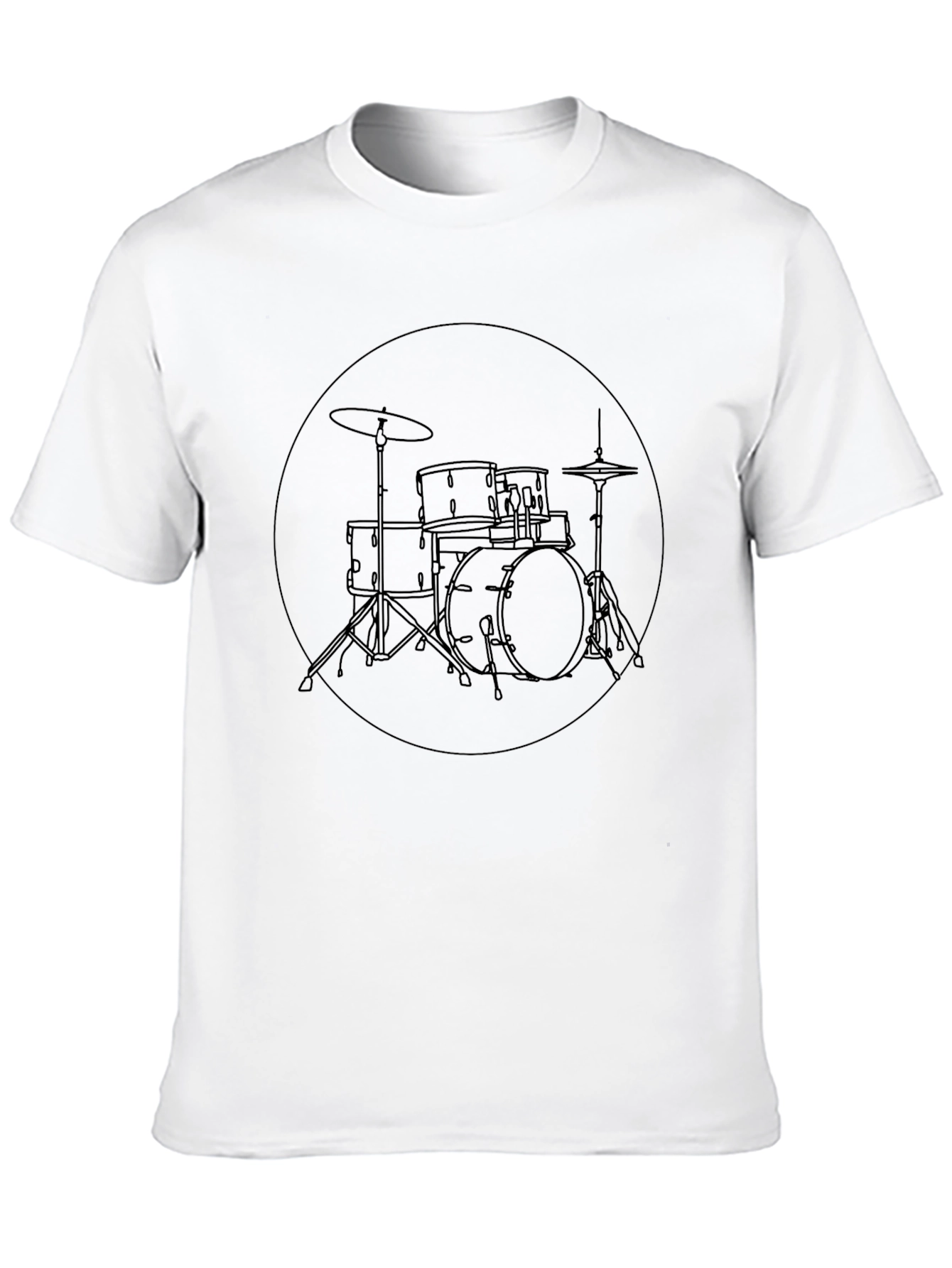 Drum Kit Graphic Tee - Black Unisex Shirt