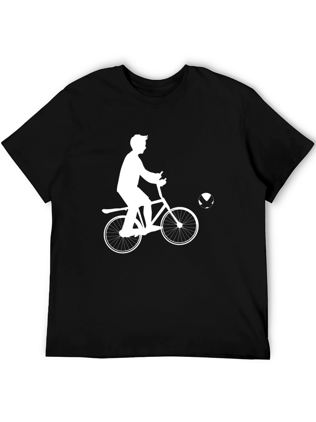 Cycling Silhouette Black T-Shirt