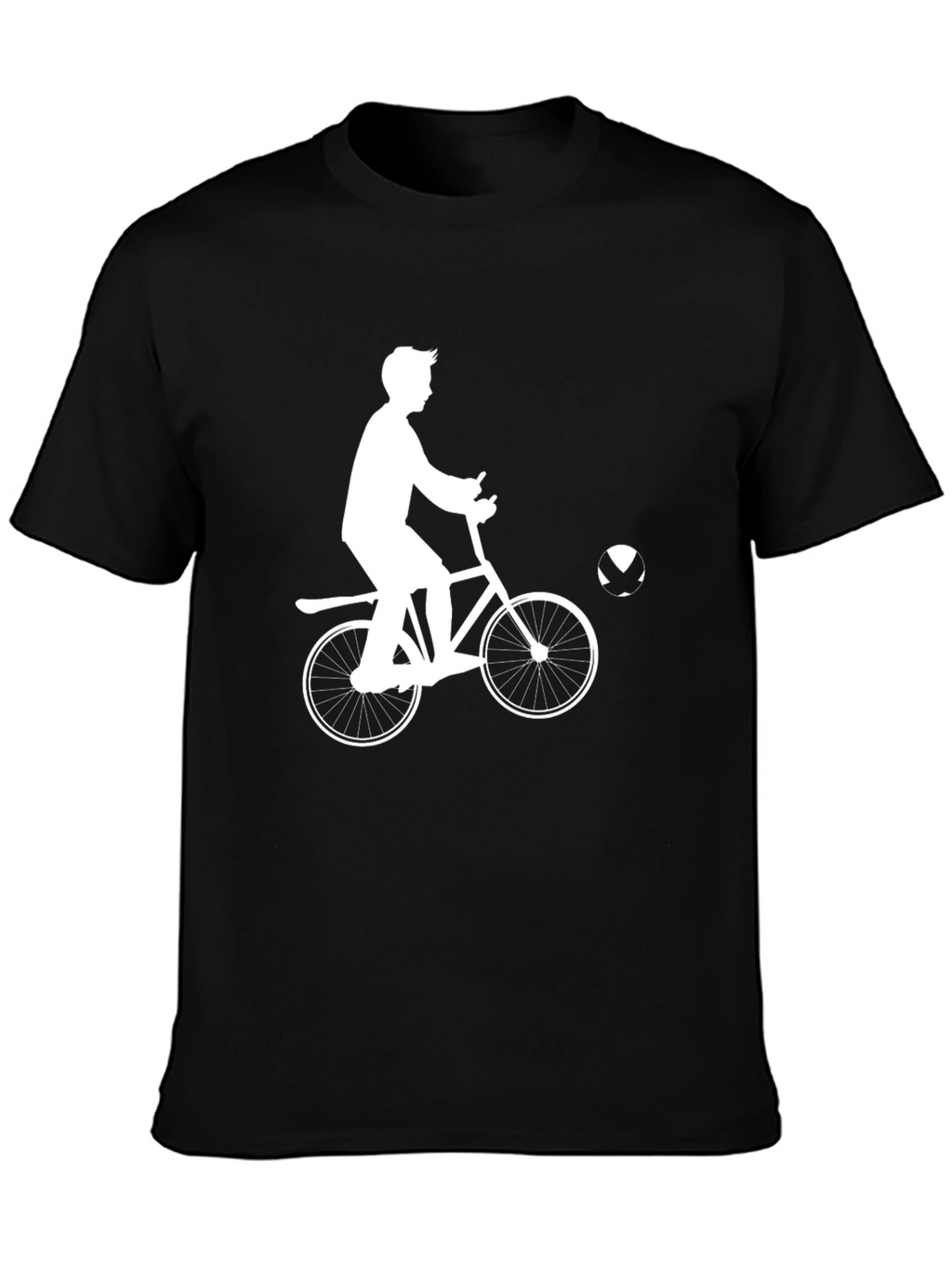 Cycling Silhouette Black T-Shirt