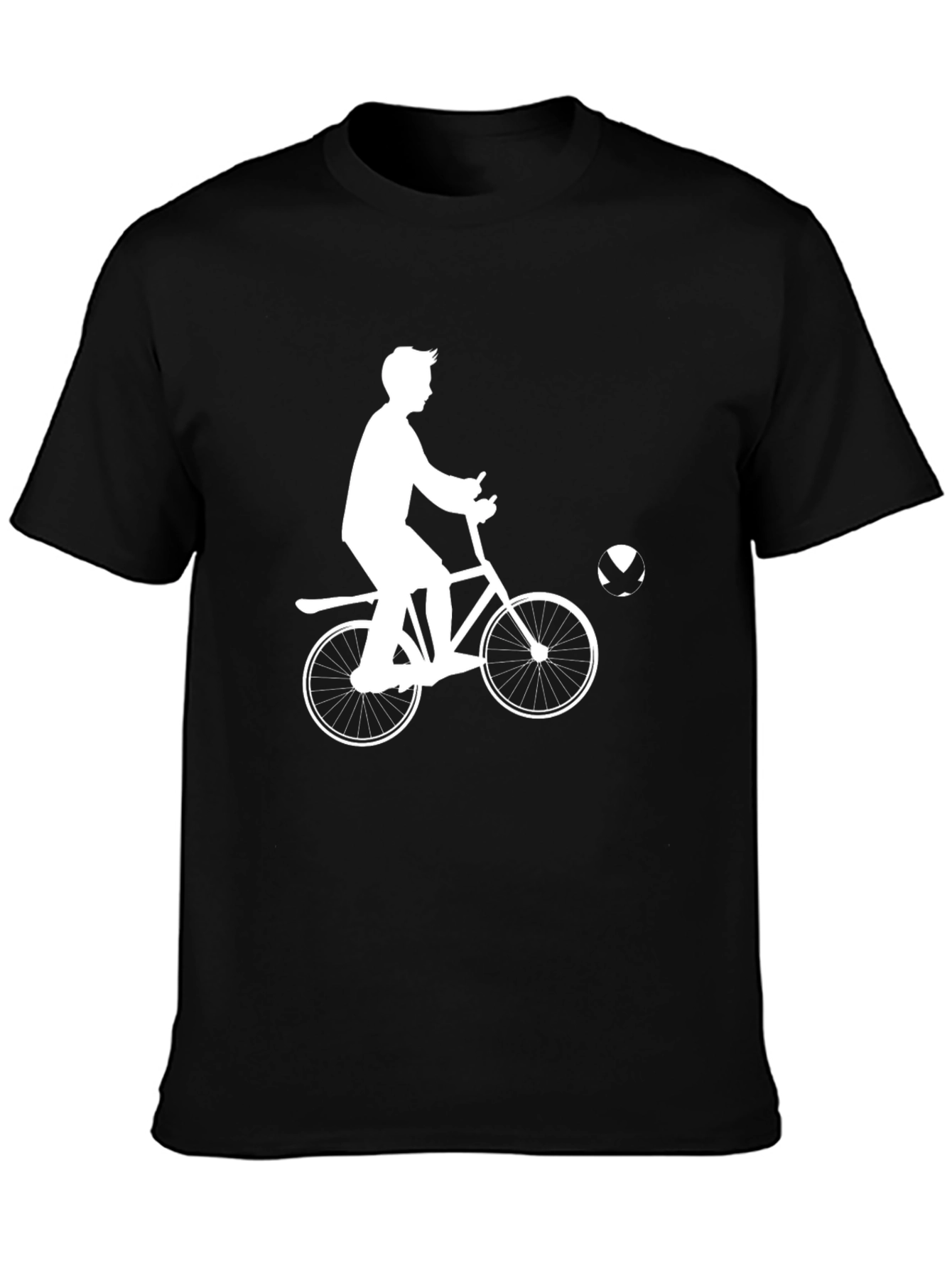 Cycling Silhouette Black T-Shirt