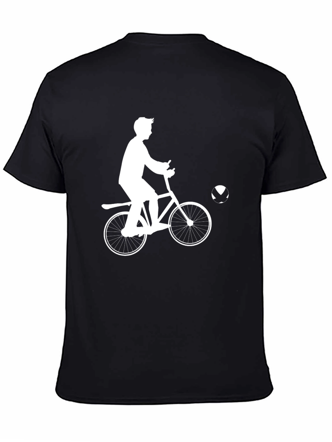 Cycling Silhouette Black T-Shirt