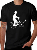 Cycling Silhouette Black T-Shirt