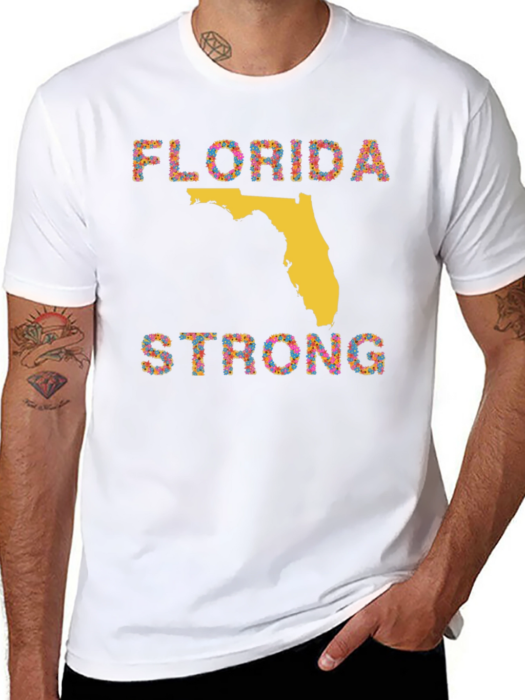 Florida Strong Graphic T-Shirt - Black