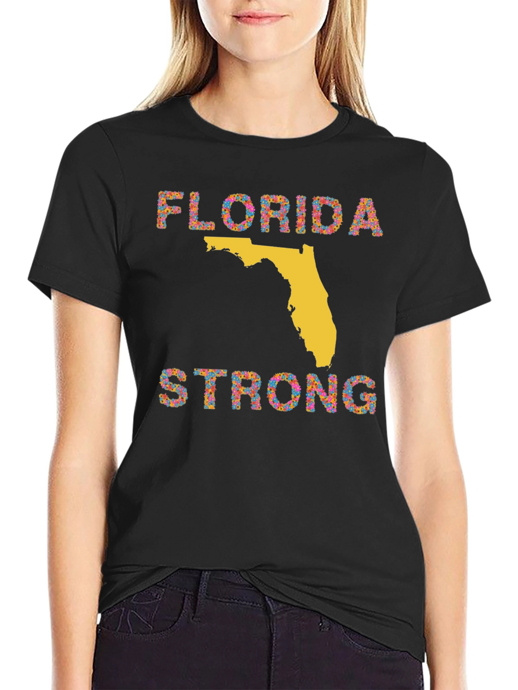 Florida Strong Graphic T-Shirt - Black