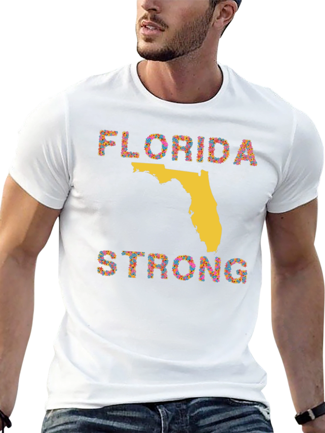 Florida Strong Graphic T-Shirt - Black