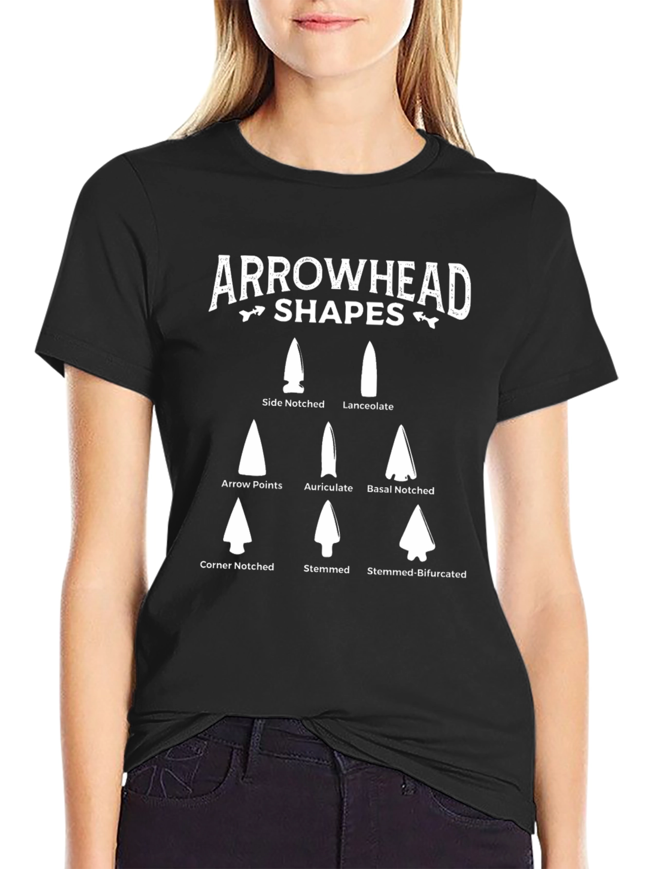 Arrowhead Shapes T-Shirt - Archaeology & History Tee