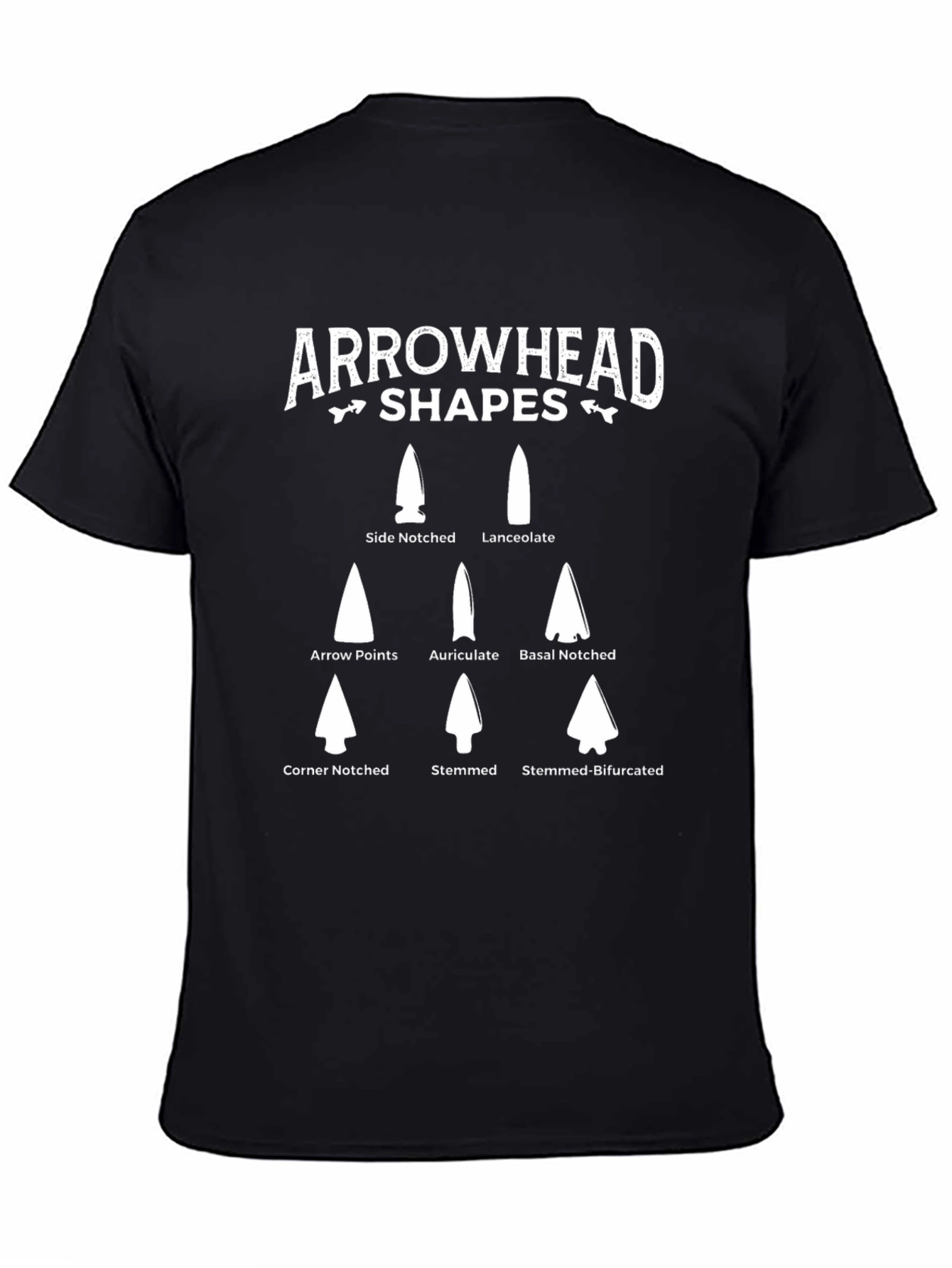 Arrowhead Shapes T-Shirt - Archaeology & History Tee