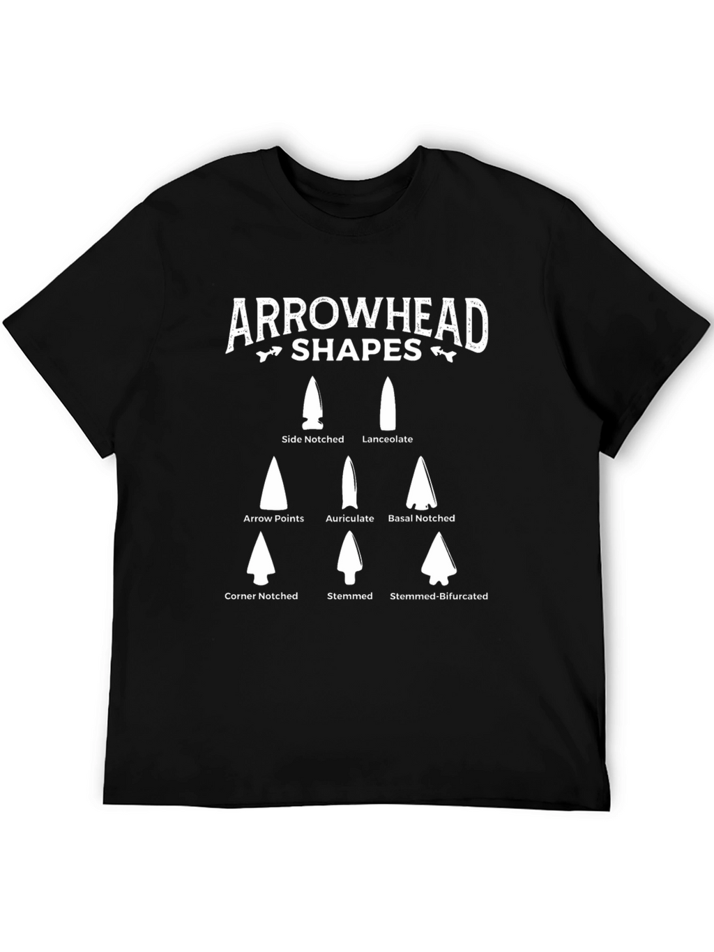 Arrowhead Shapes T-Shirt - Archaeology & History Tee