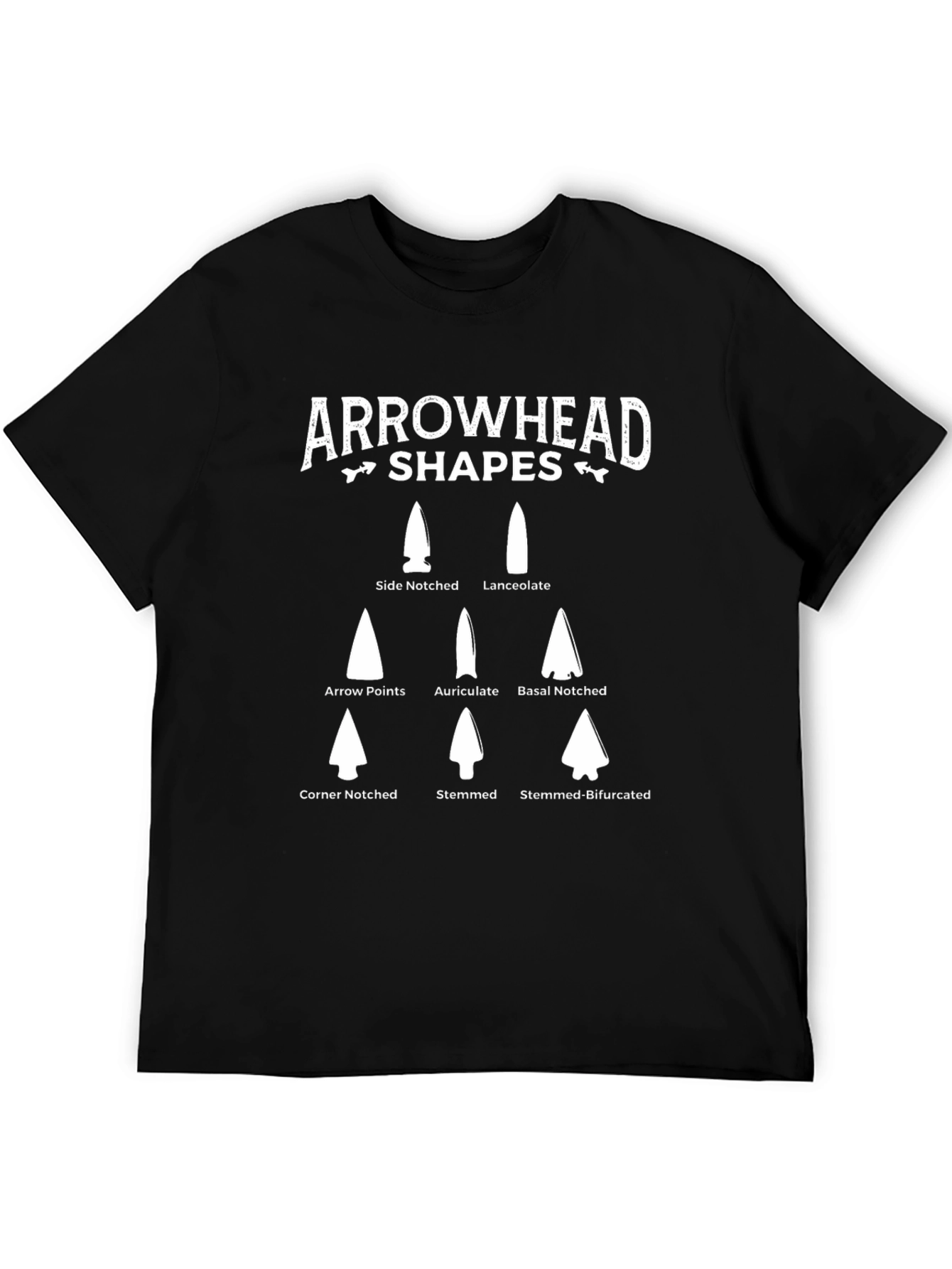 Arrowhead Shapes T-Shirt - Archaeology & History Tee