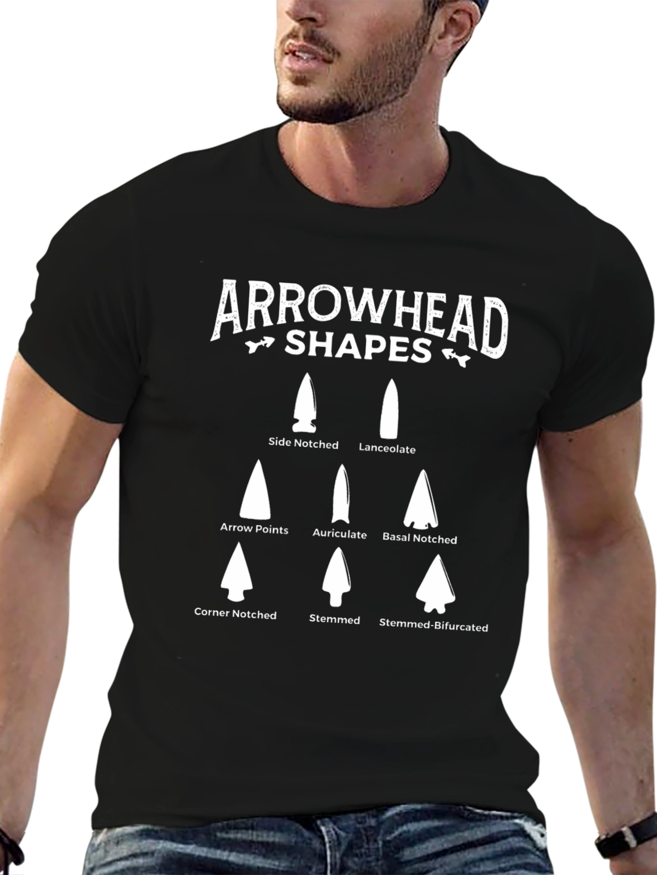 Arrowhead Shapes T-Shirt - Archaeology & History Tee
