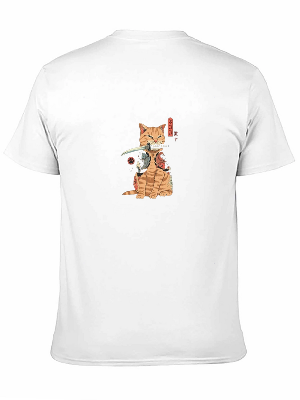Samurai Cat T-Shirt - Ninja Kitten Tee