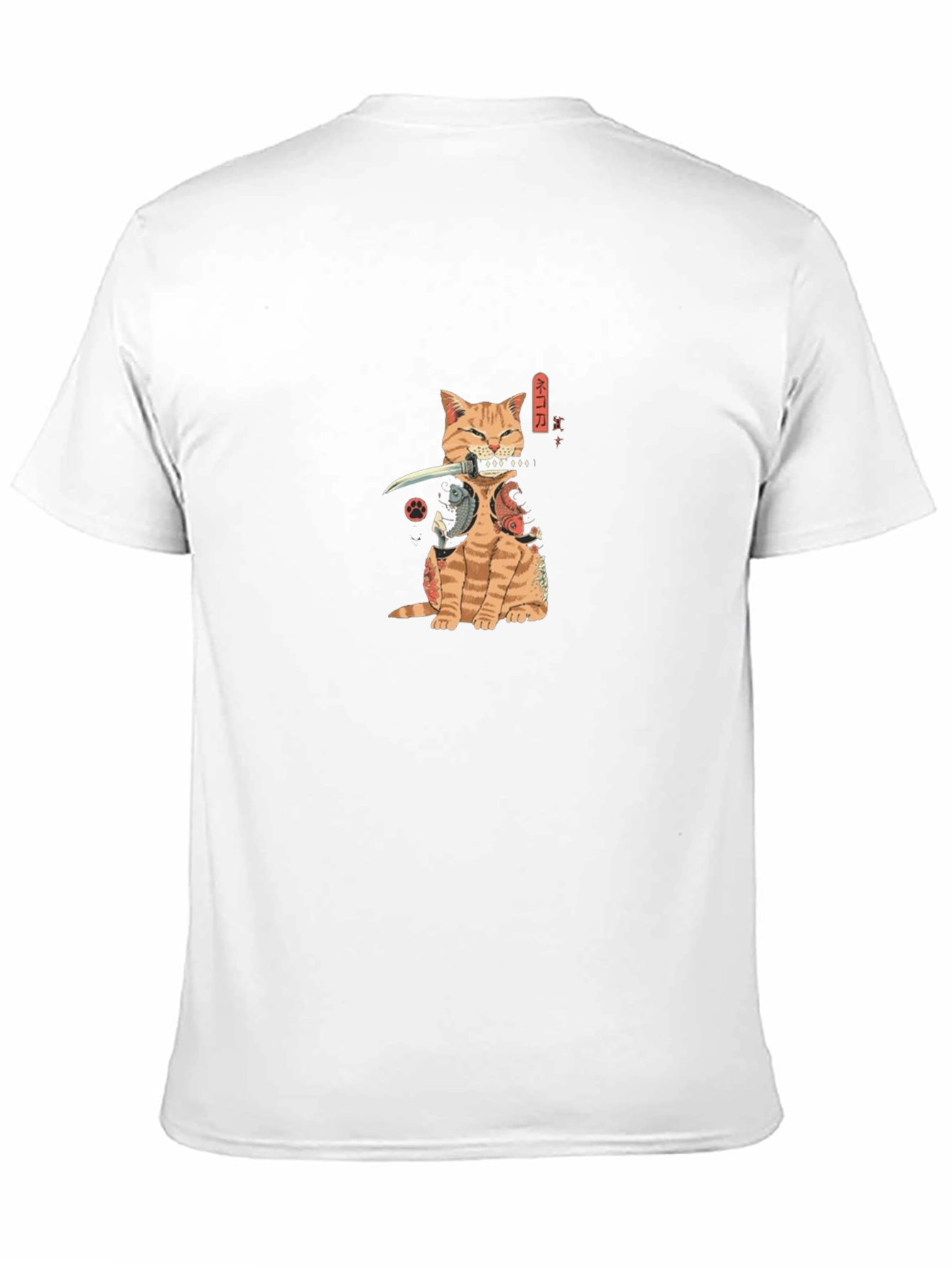 Samurai Cat T-Shirt - Ninja Kitten Tee