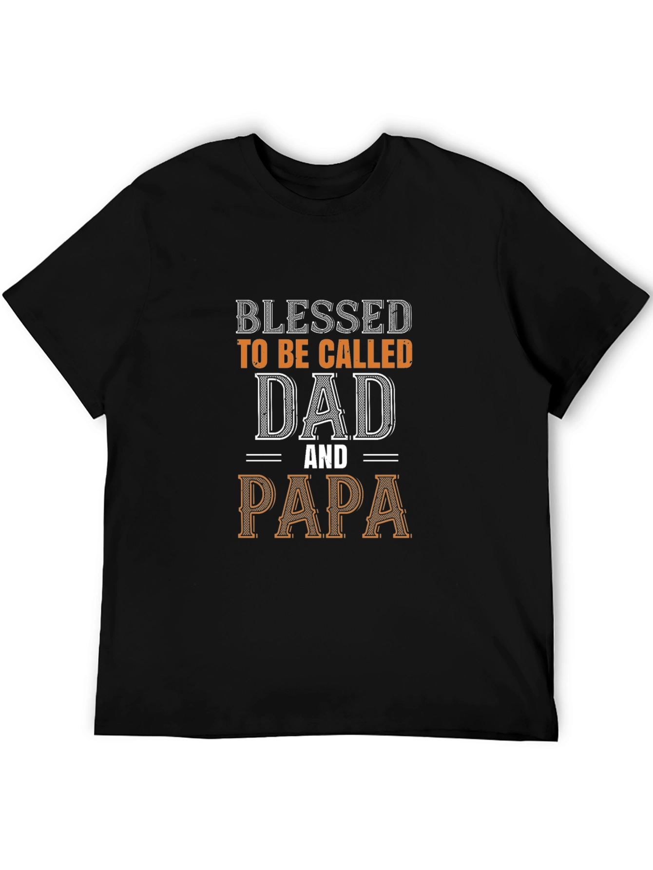 Blessed Dad & Papa Graphic Tee - Perfect Fathers Day Gift
