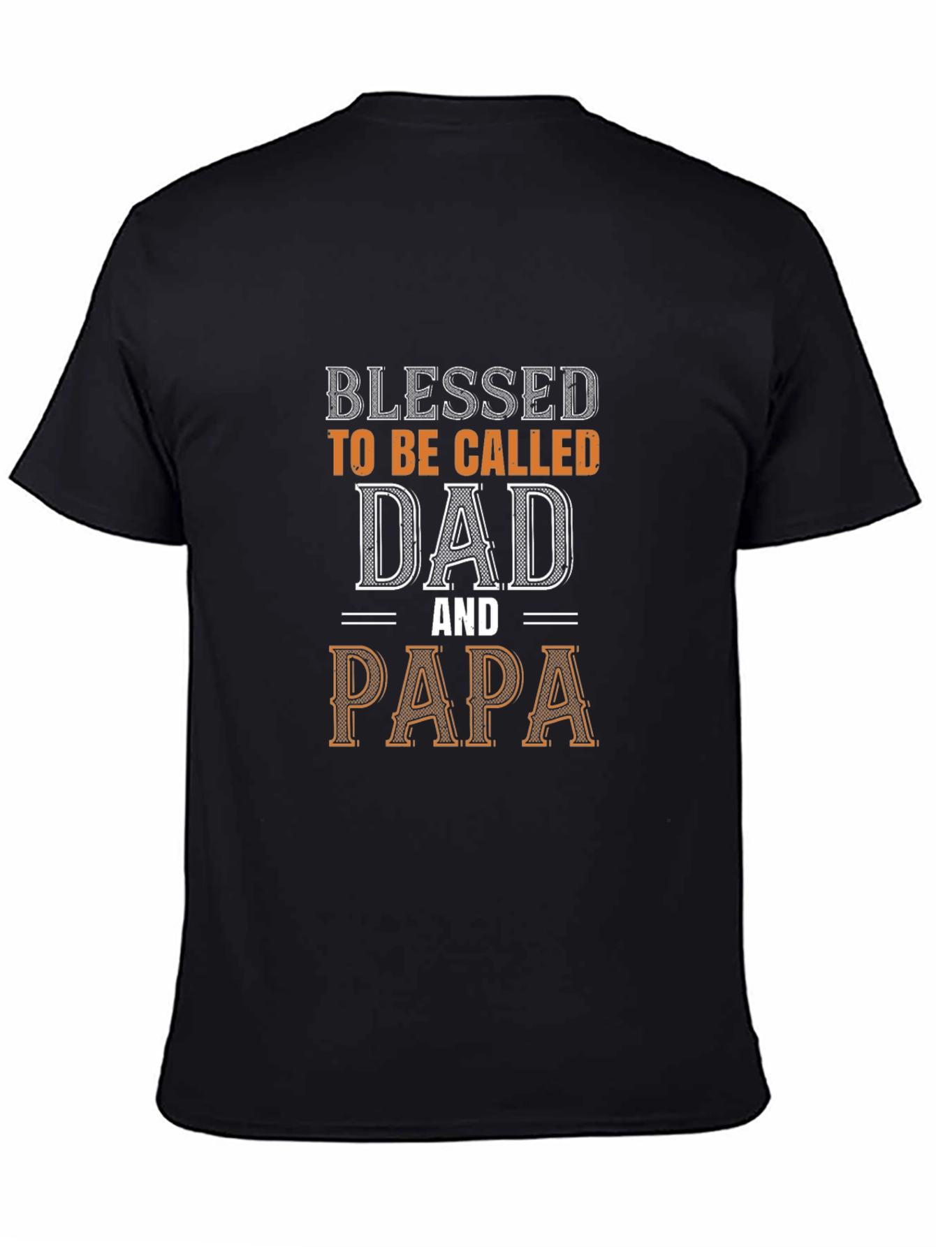 Blessed Dad & Papa Graphic Tee - Perfect Fathers Day Gift