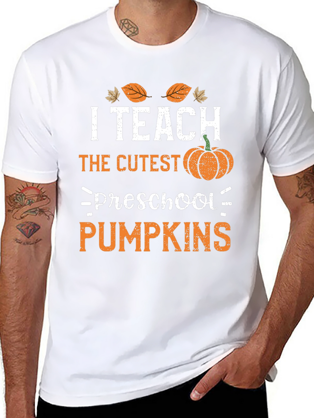 I Teach Cutest Preschool Pumpkins Graphic T-Shirt