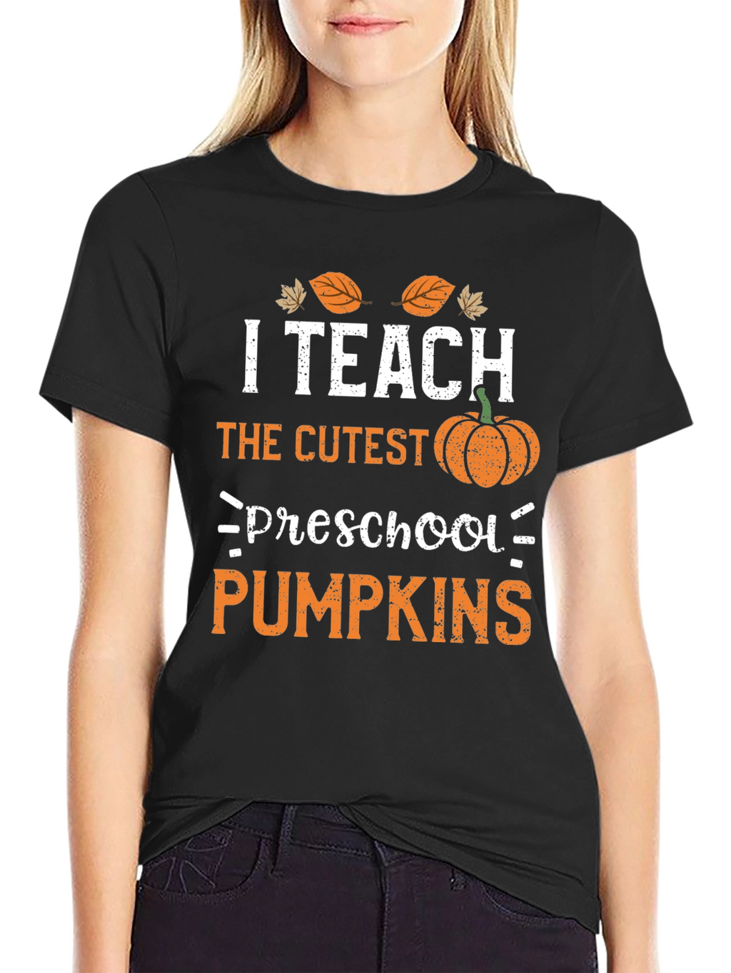 I Teach Cutest Preschool Pumpkins Graphic T-Shirt