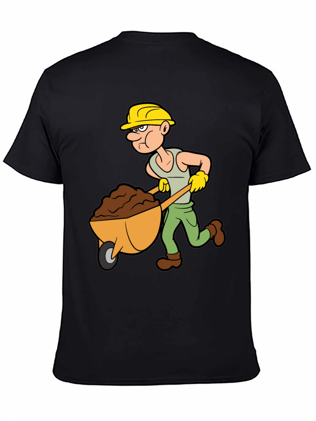 Cartoon Construction Worker T-Shirt