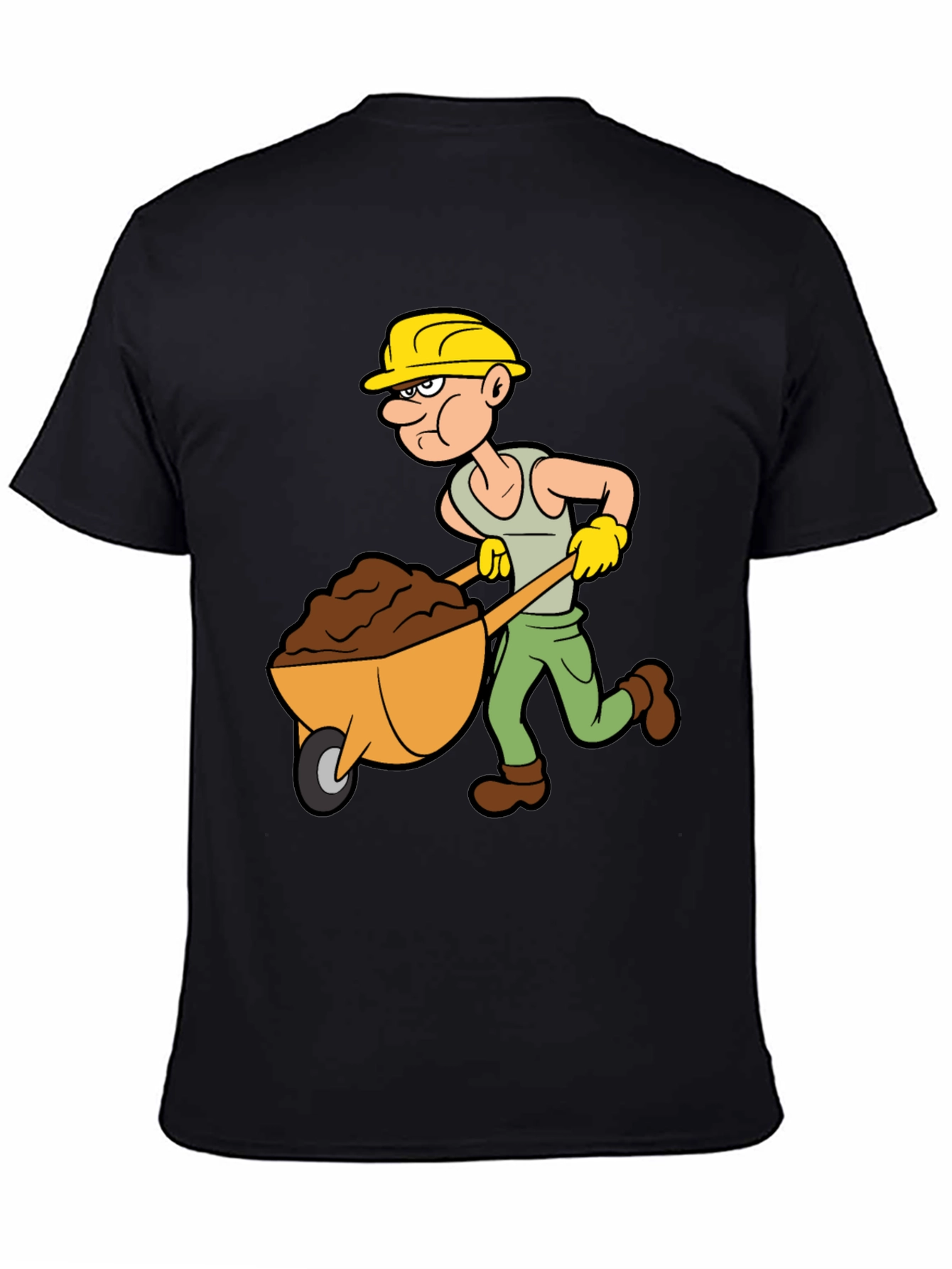 Cartoon Construction Worker T-Shirt
