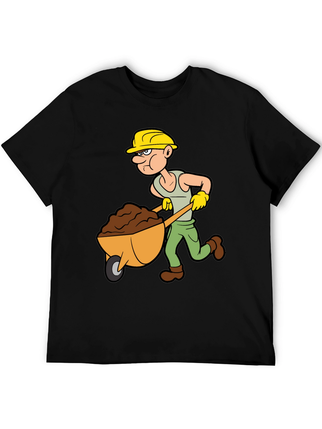 Cartoon Construction Worker T-Shirt