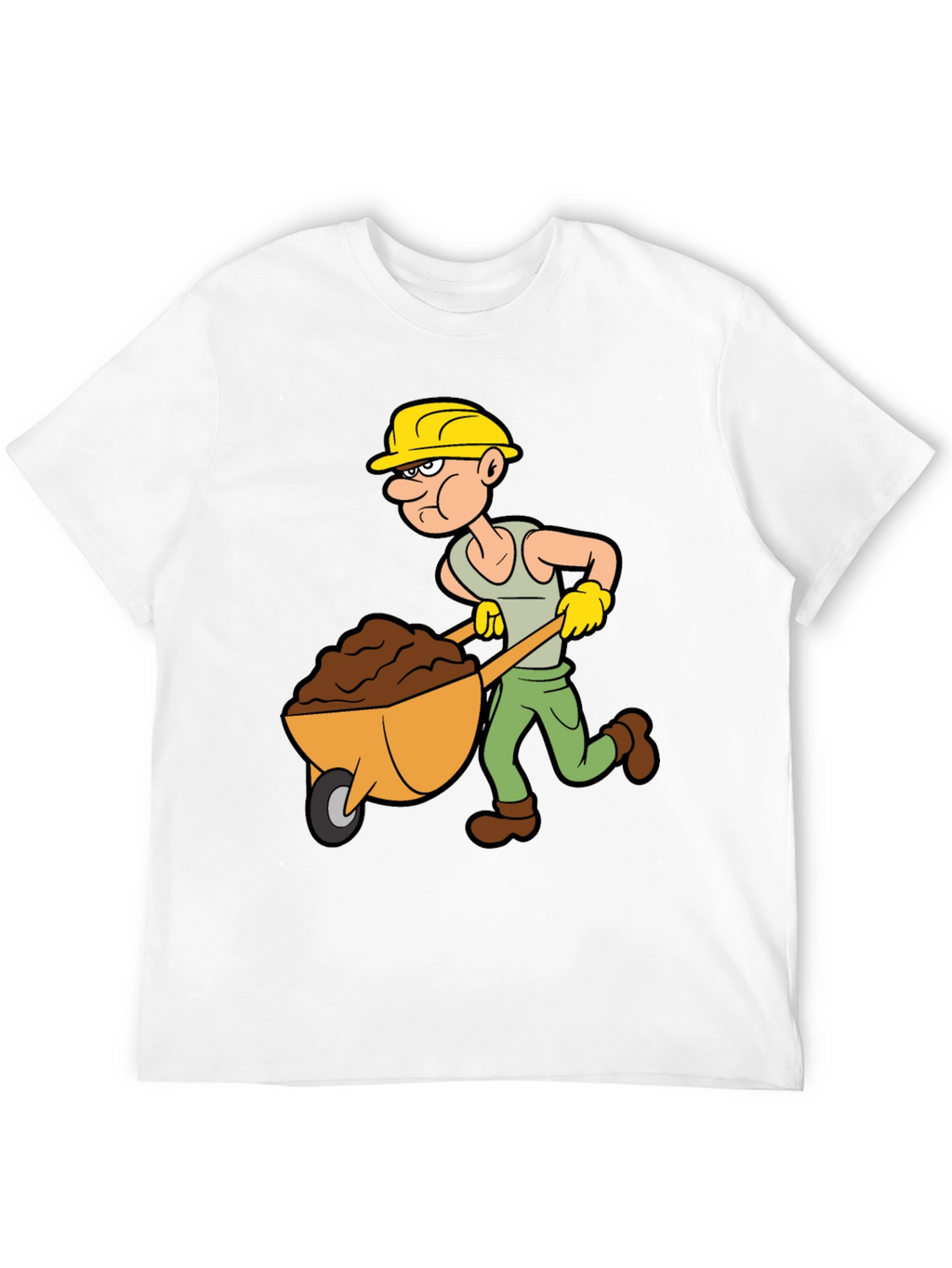 Cartoon Construction Worker T-Shirt