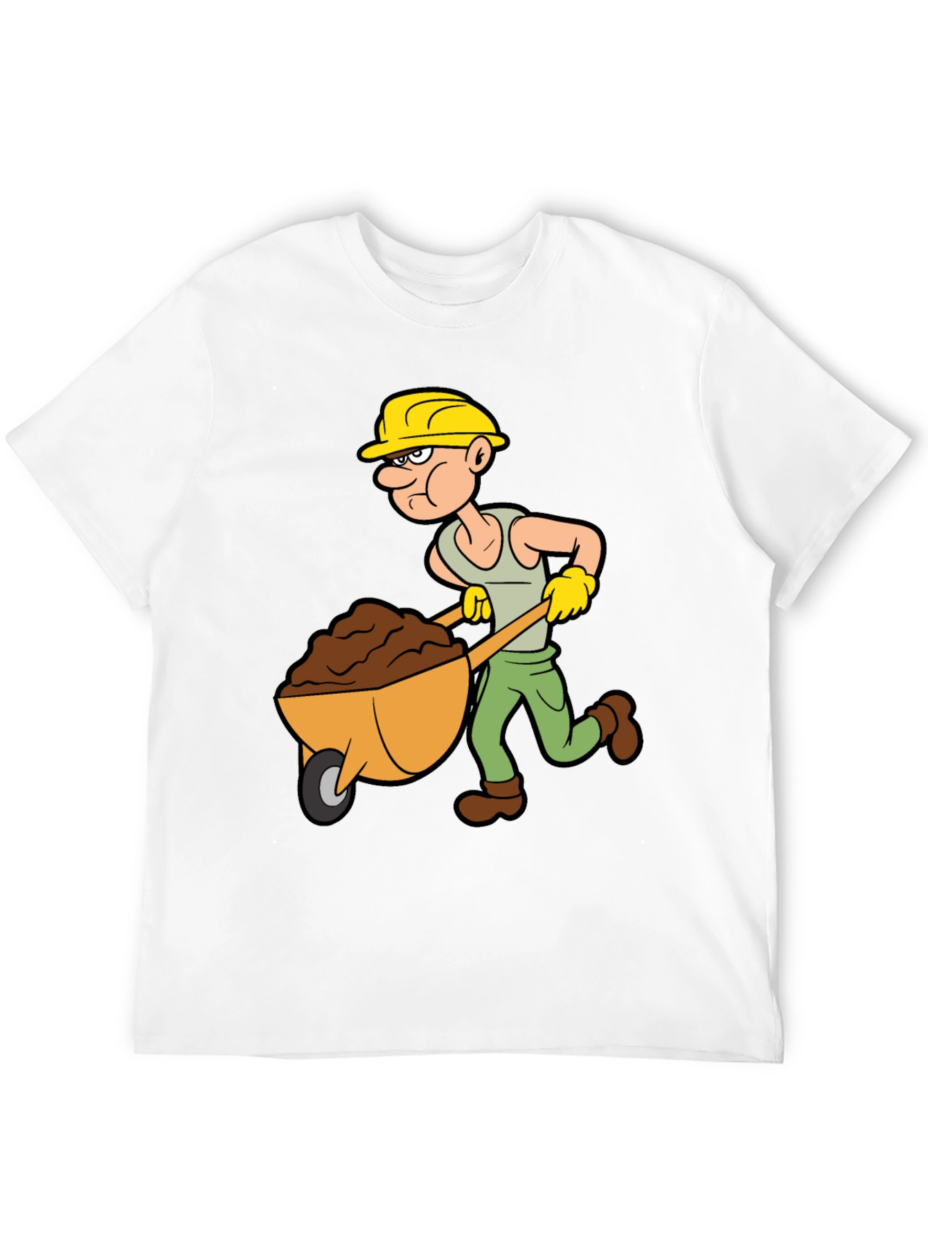 Cartoon Construction Worker T-Shirt