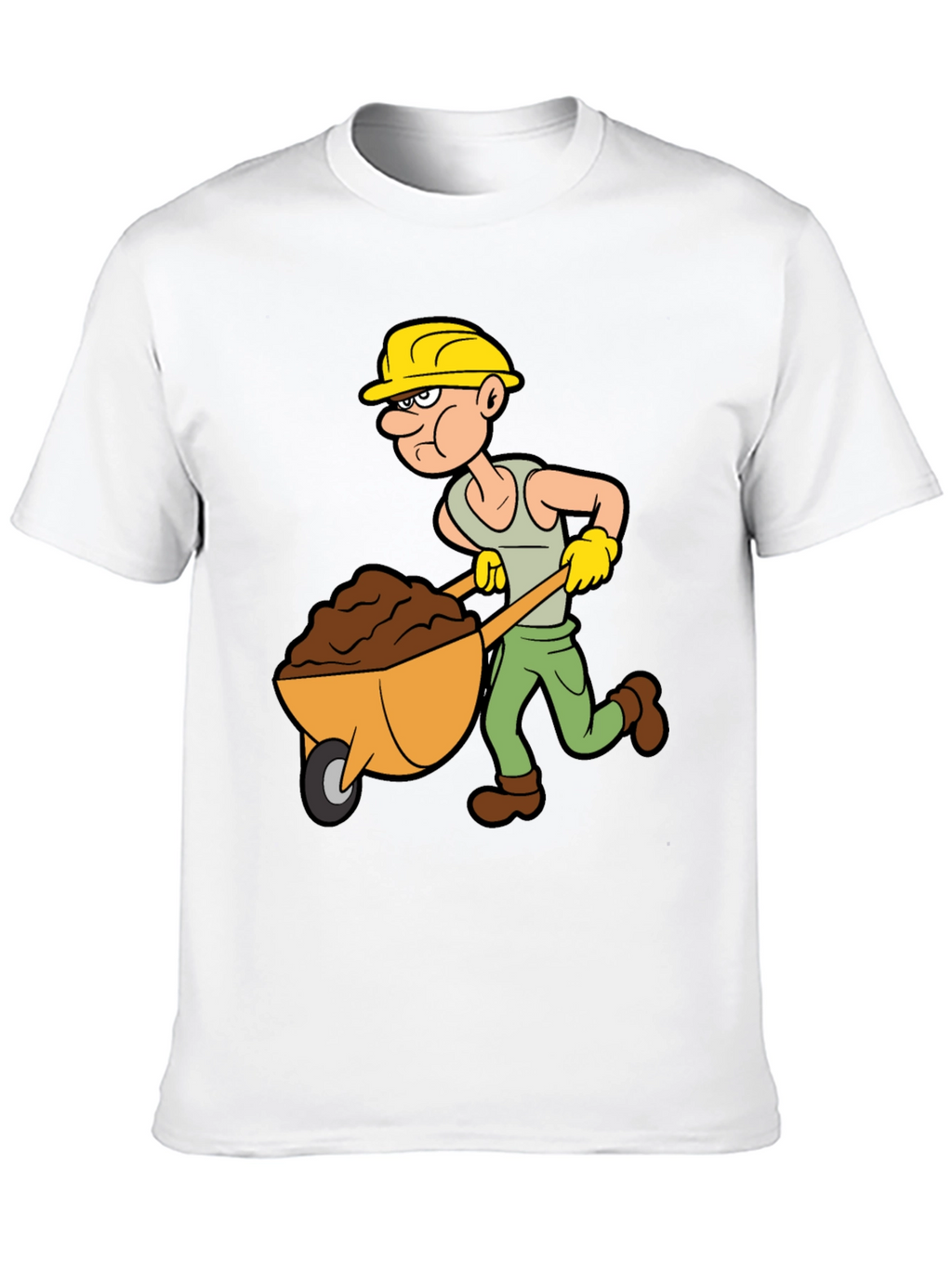 Cartoon Construction Worker T-Shirt