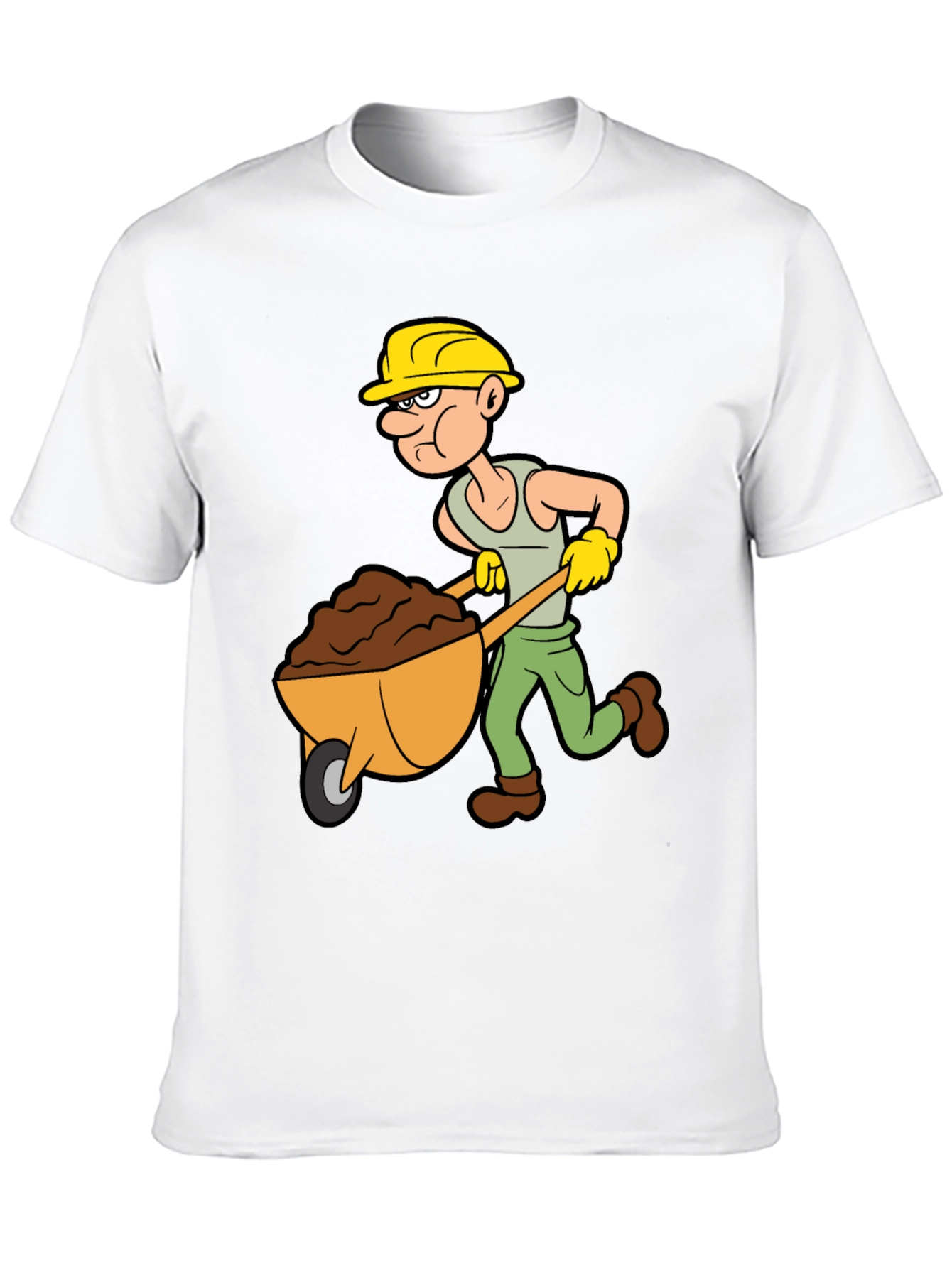 Cartoon Construction Worker T-Shirt