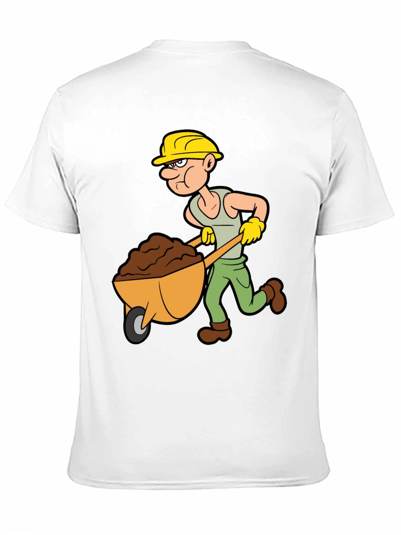 Cartoon Construction Worker T-Shirt