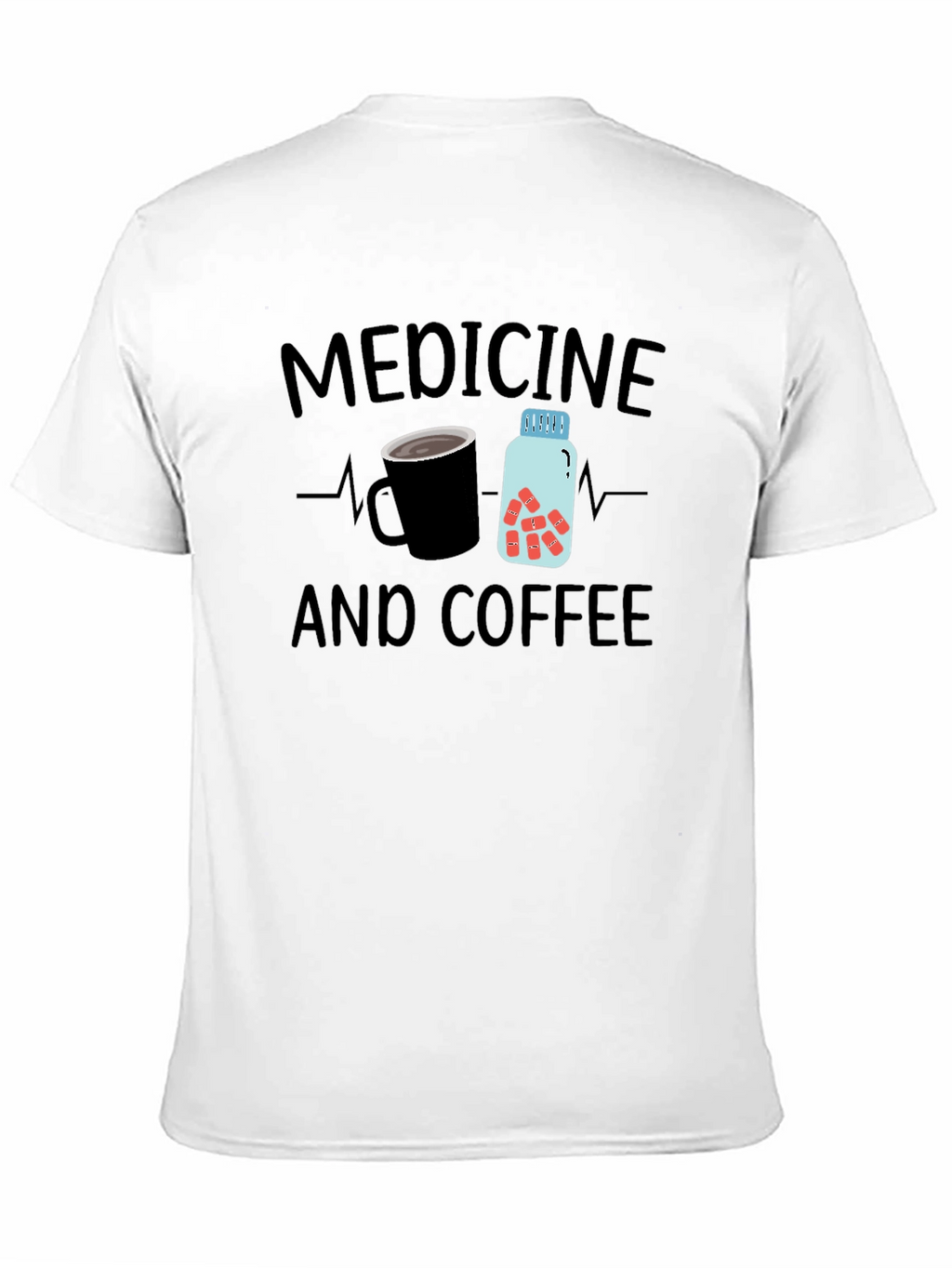 Medicine and Coffee Graphic T-Shirt
