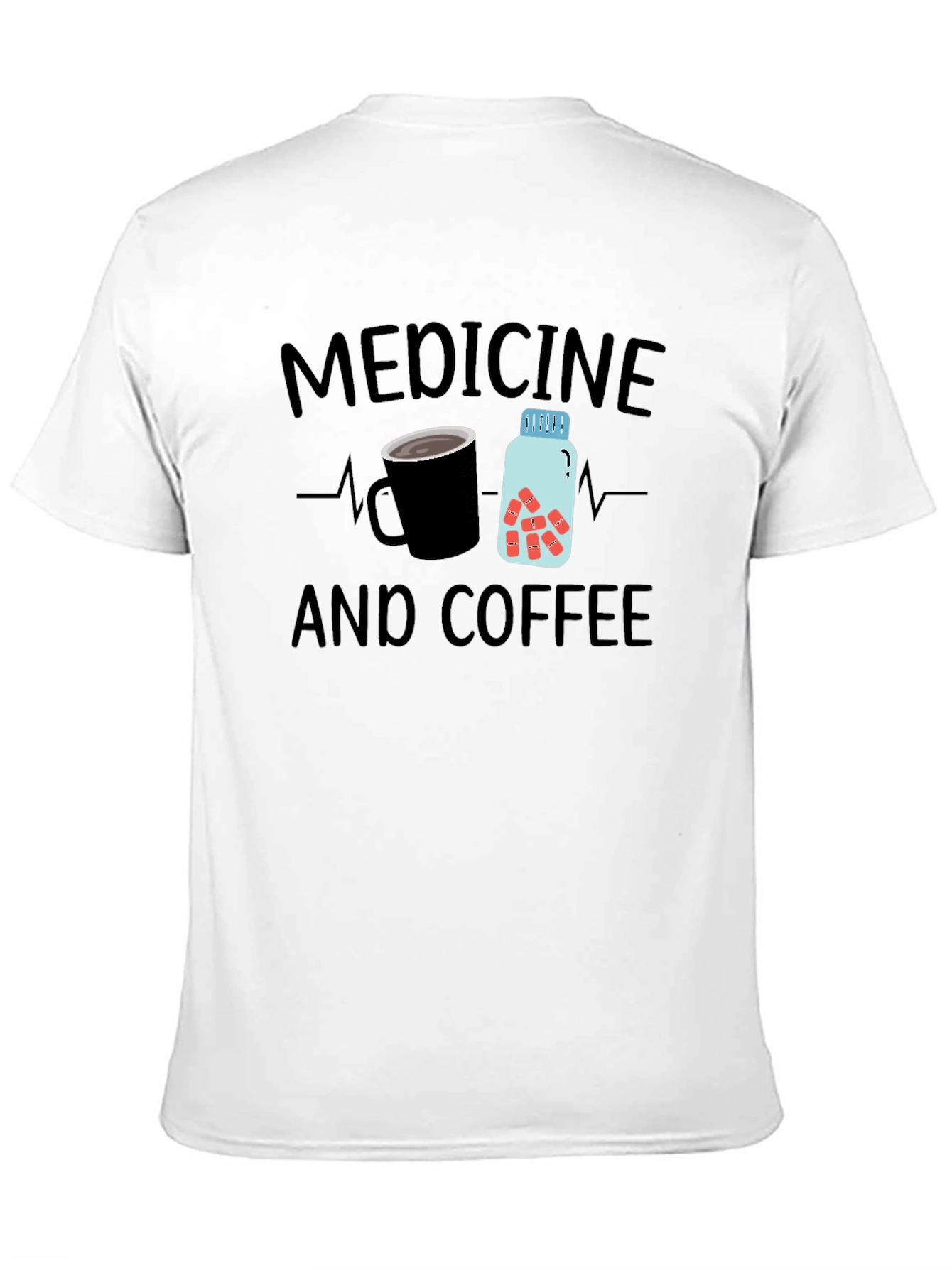 Medicine and Coffee Graphic T-Shirt