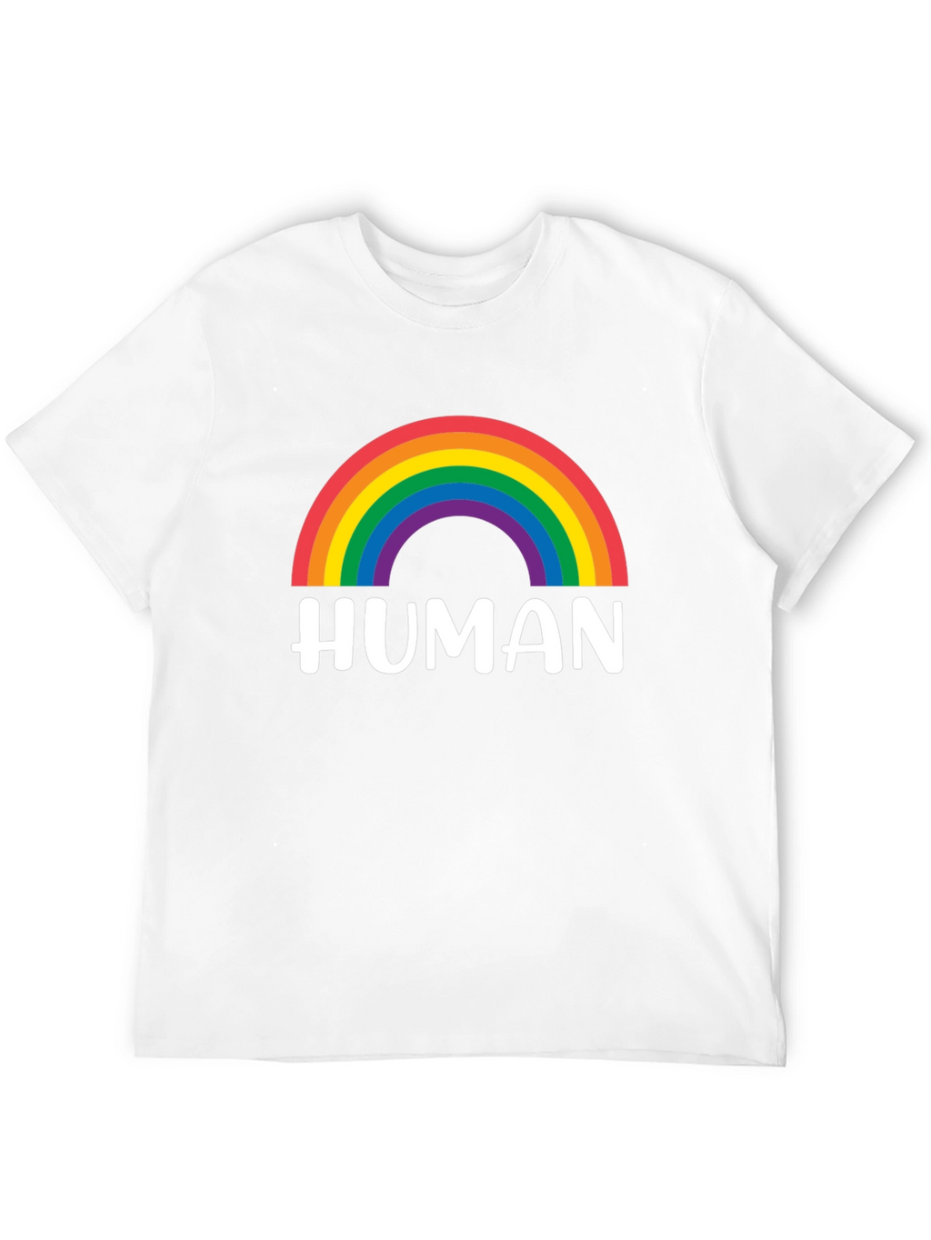 Human Rainbow Pride T-Shirt - Black
