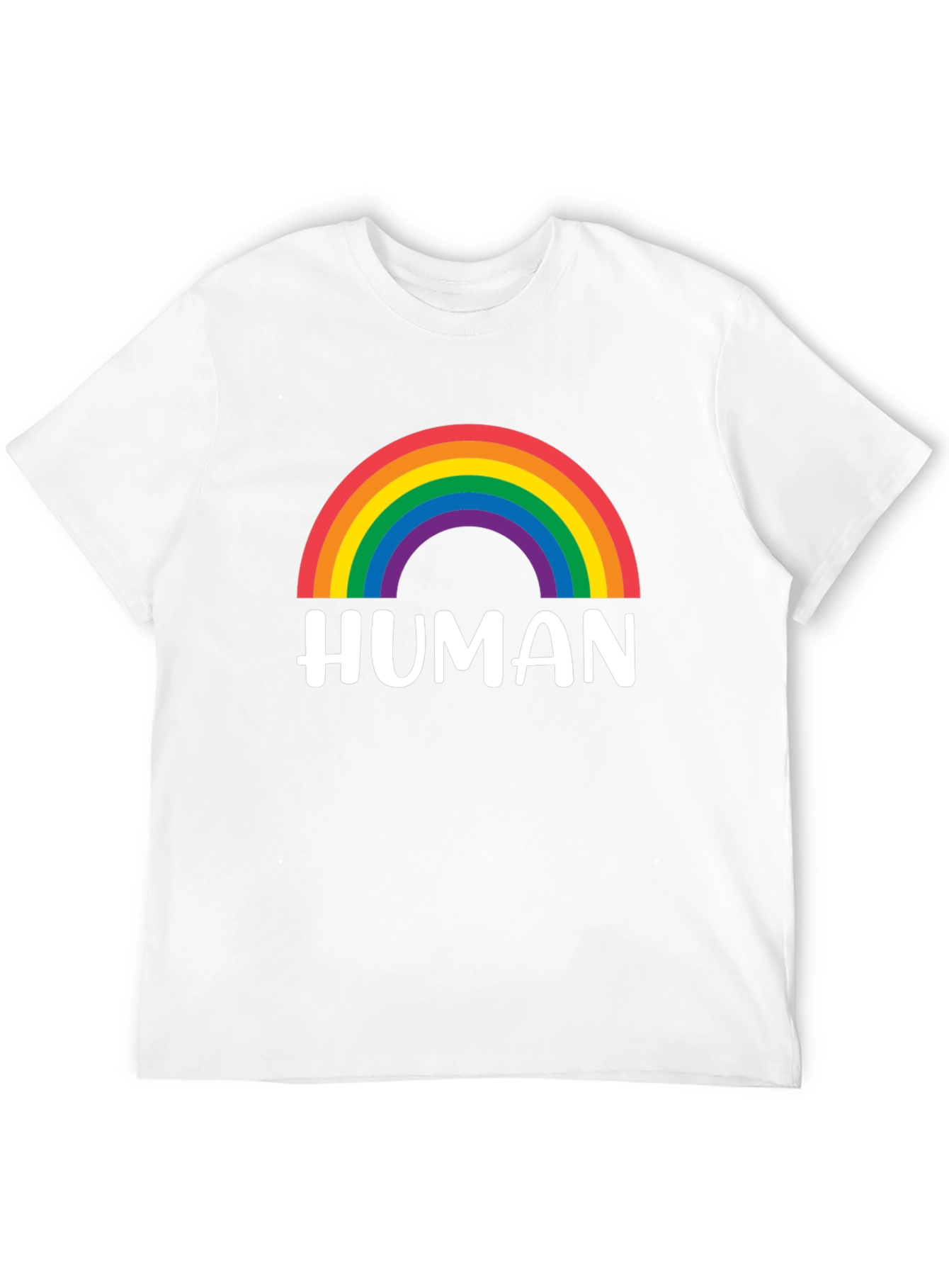 Human Rainbow Pride T-Shirt - Black