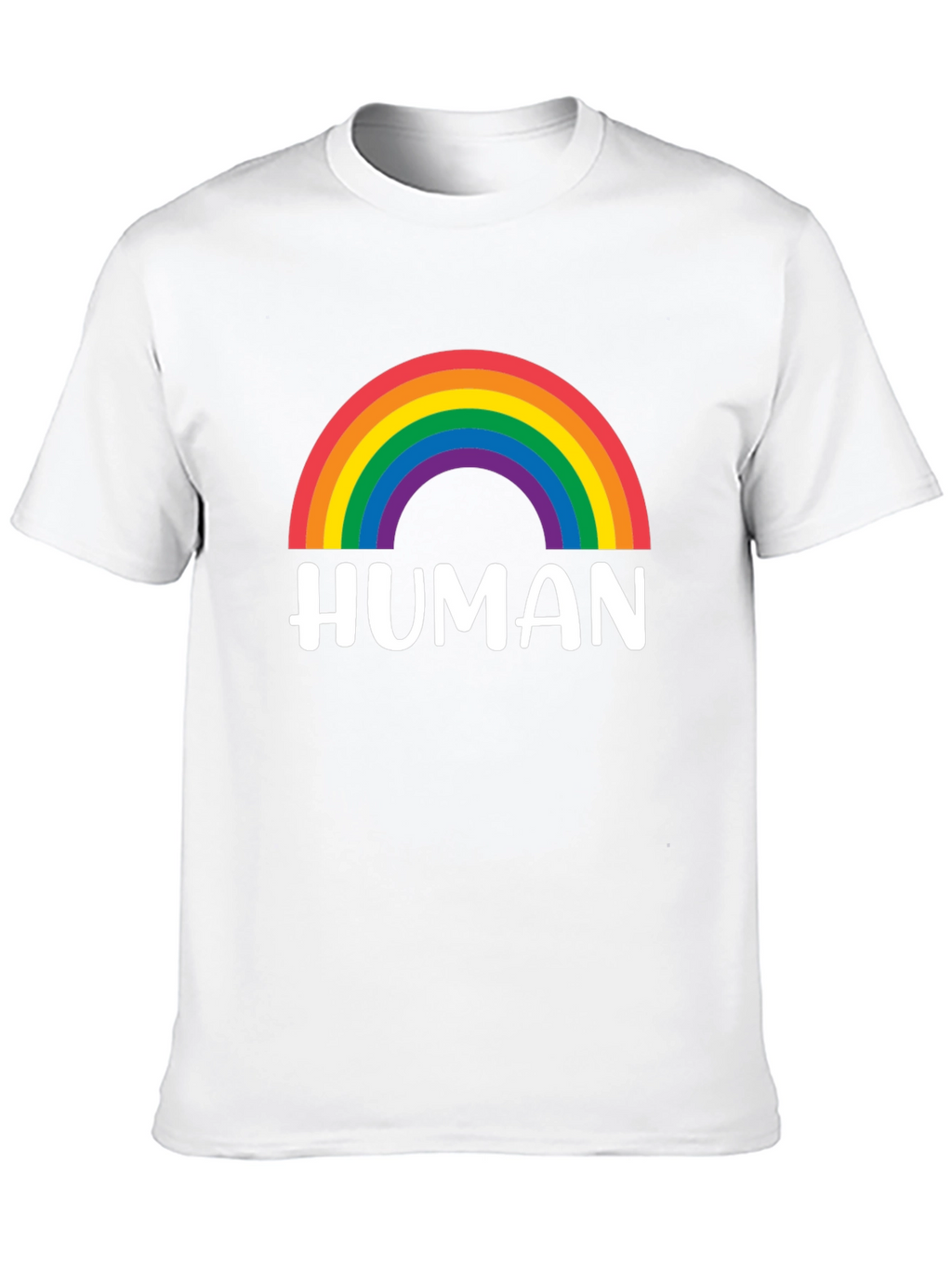 Human Rainbow Pride T-Shirt - Black