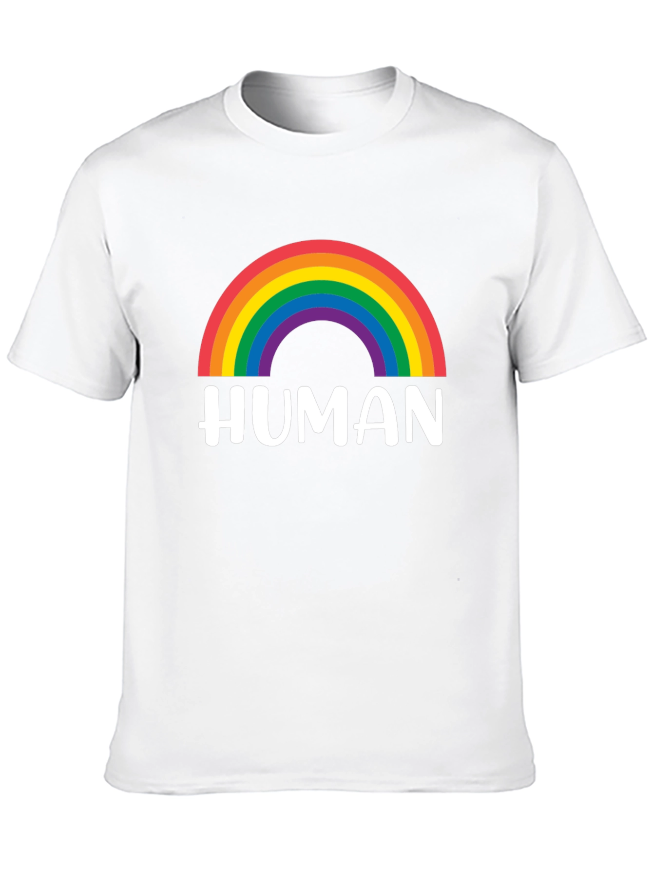 Human Rainbow Pride T-Shirt - Black