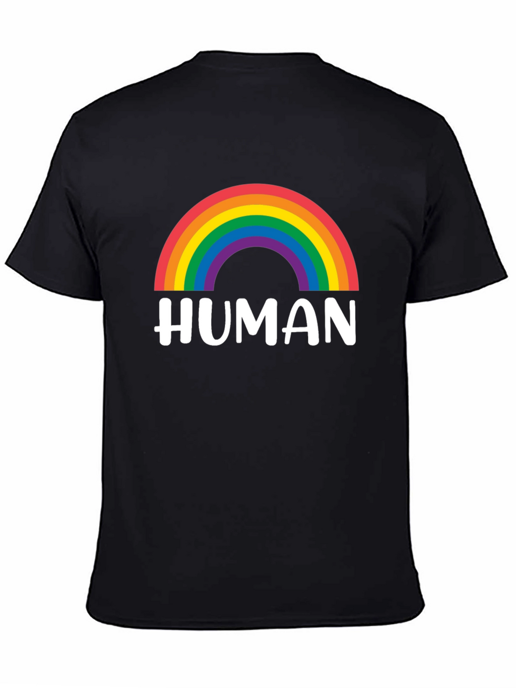 Human Rainbow Pride T-Shirt - Black