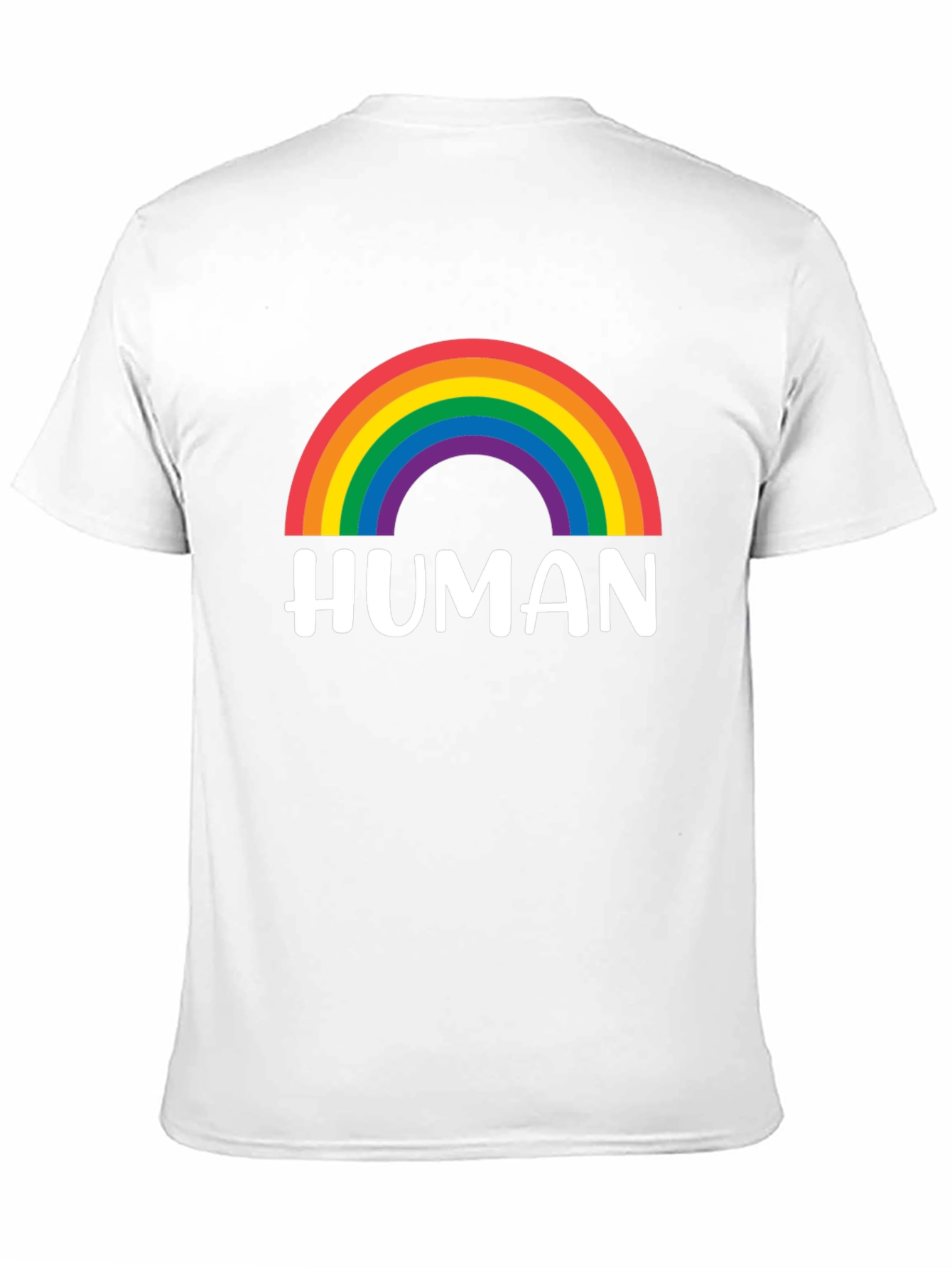 Human Rainbow Pride T-Shirt - Black