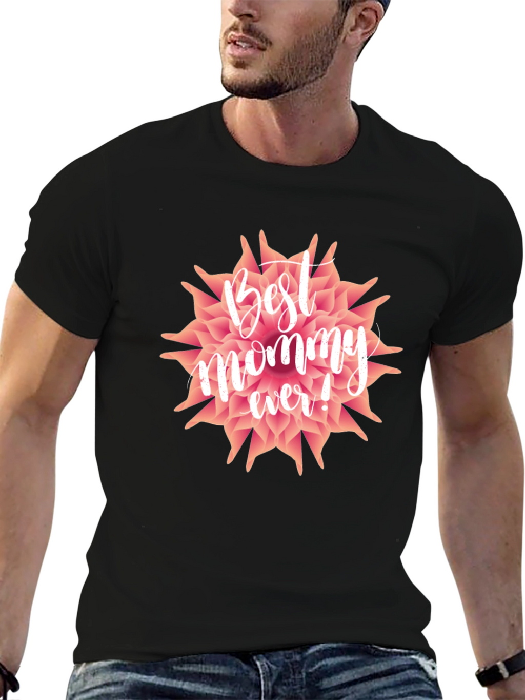 Best Mommy Ever T-Shirt - Floral Design