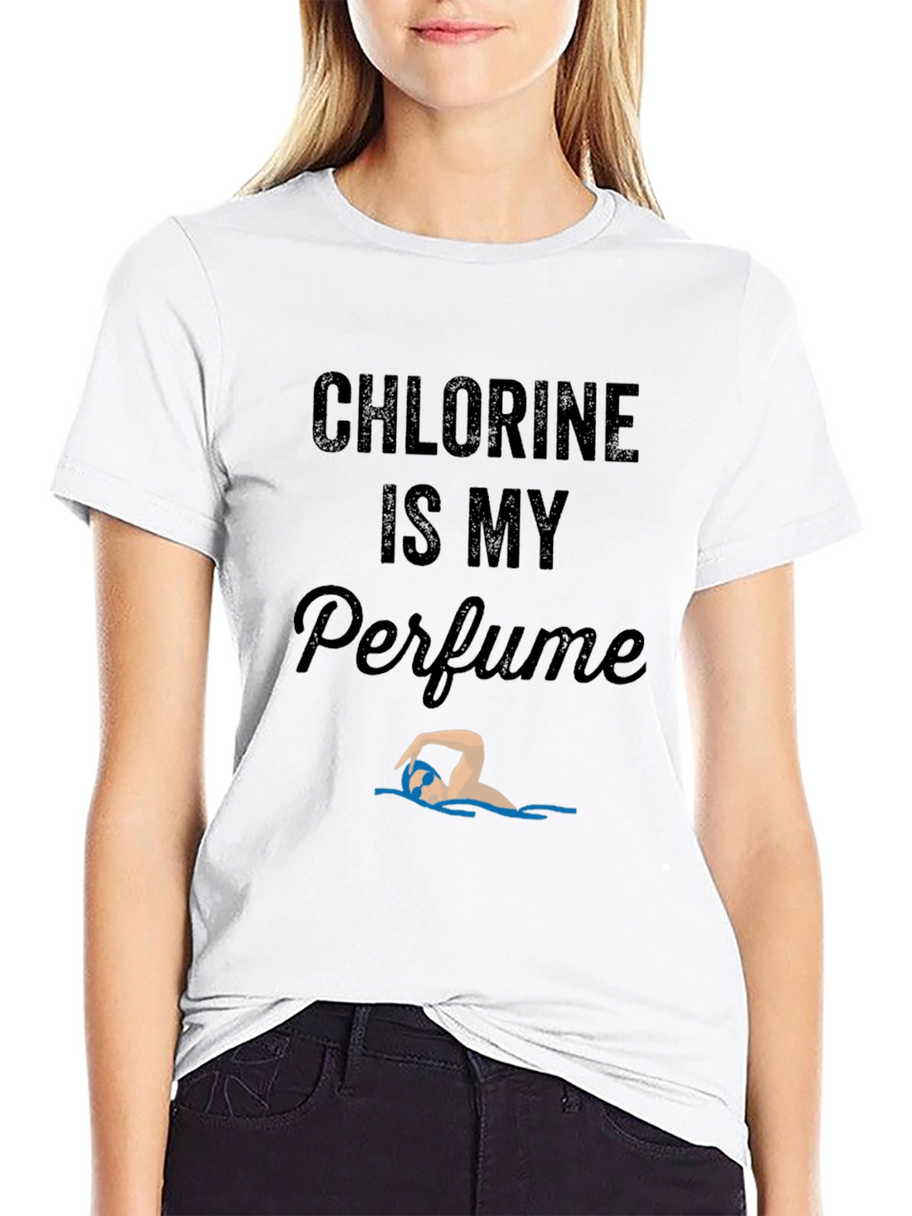Chlorine is My Perfume Funny Swimmer T-Shirt