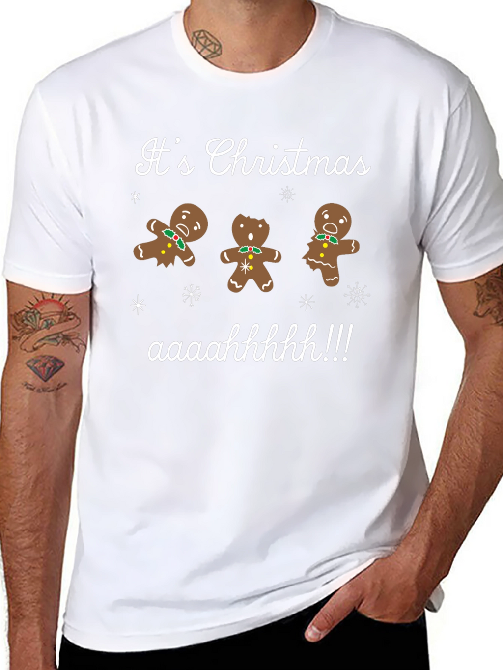 Its Christmas Gingerbread Men T-Shirt