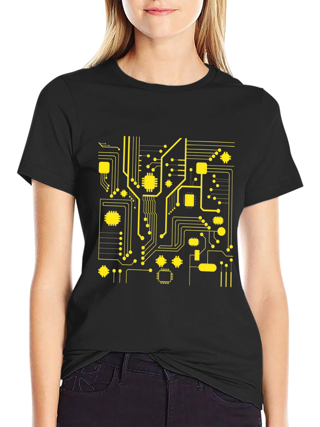 Circuit Board Graphic Tee - Tech Style